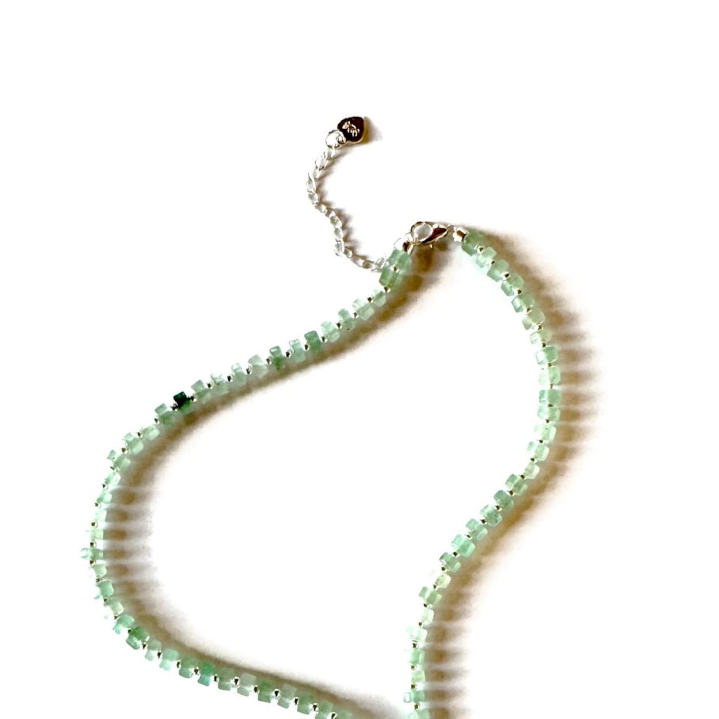 Fishbone Aventurine Necklace - Handmade by Mella - Fishbone - Matt -