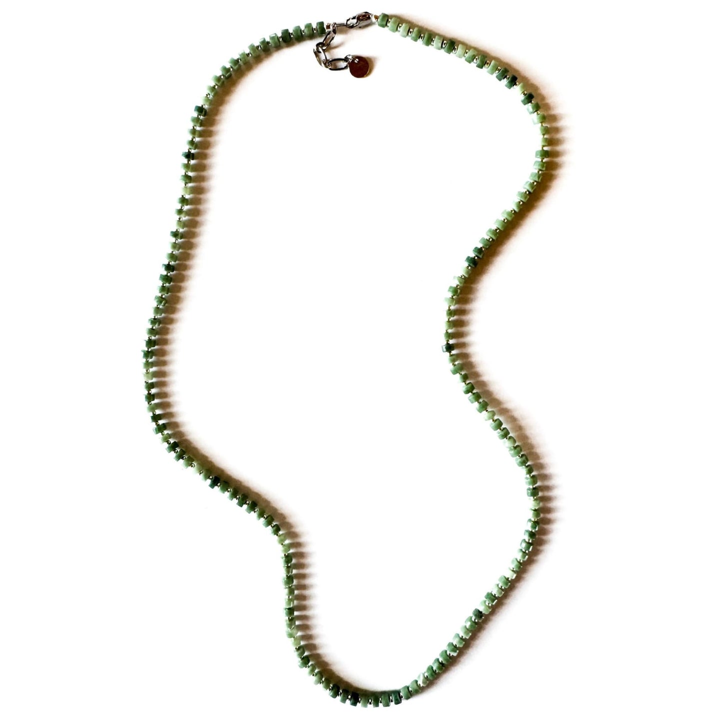Fishbone Aventurine Necklace - Handmade by Mella - Fishbone - Matt -