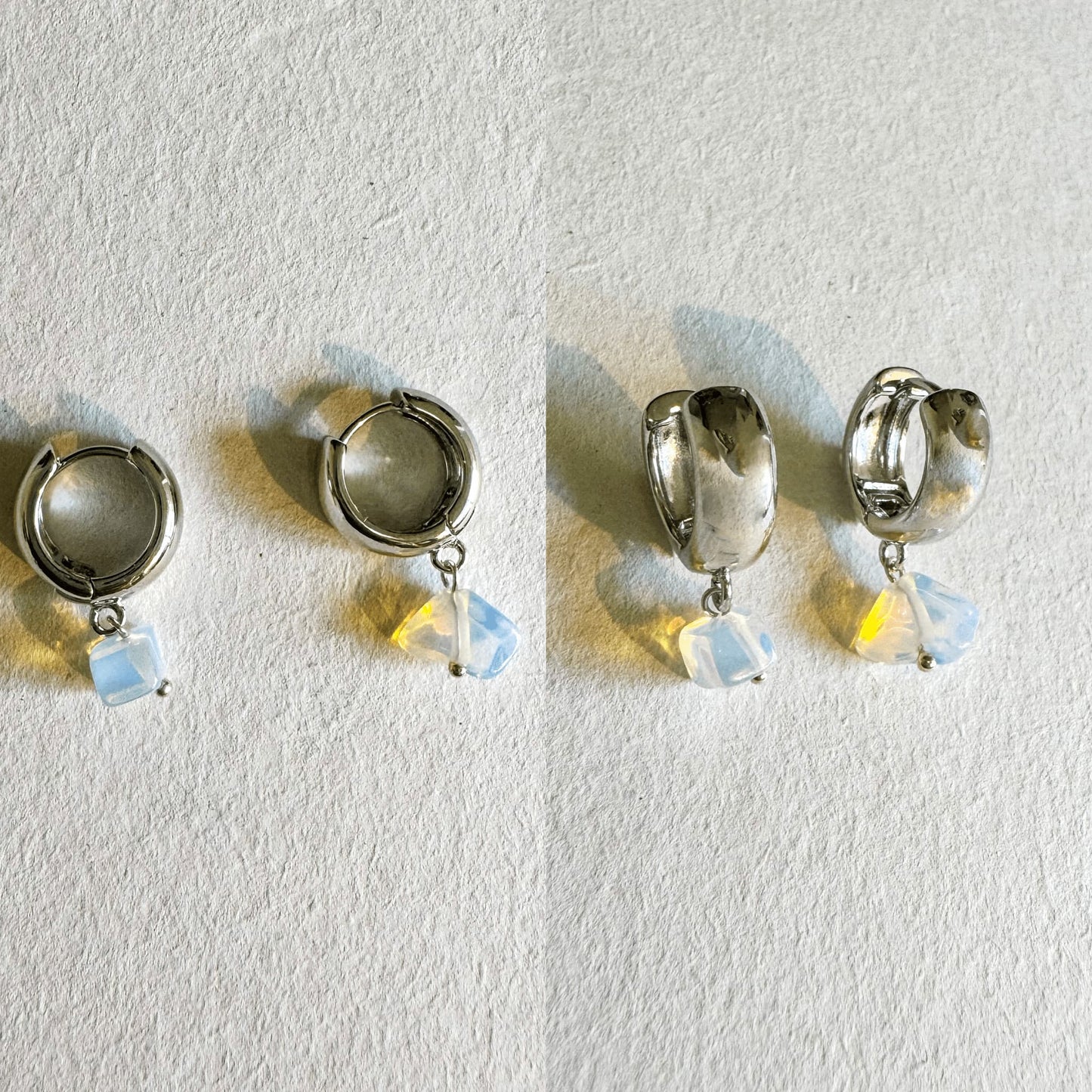 Luna Earrings - Handmade by Mella - Earrings - Moonstone -