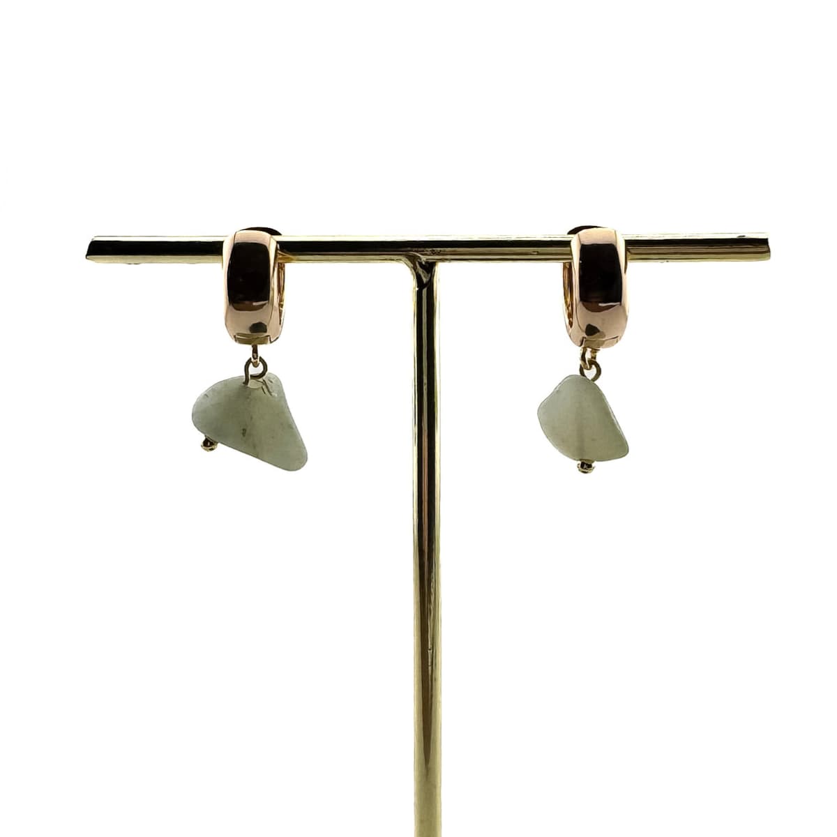 Amazonite Luna Earrings - Handmade by Mella - Luna - 