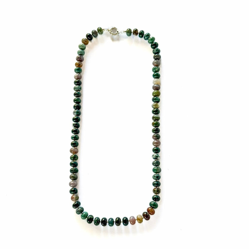 Chunky Indian Agate Necklace - Handmade by Mella - necklace - 