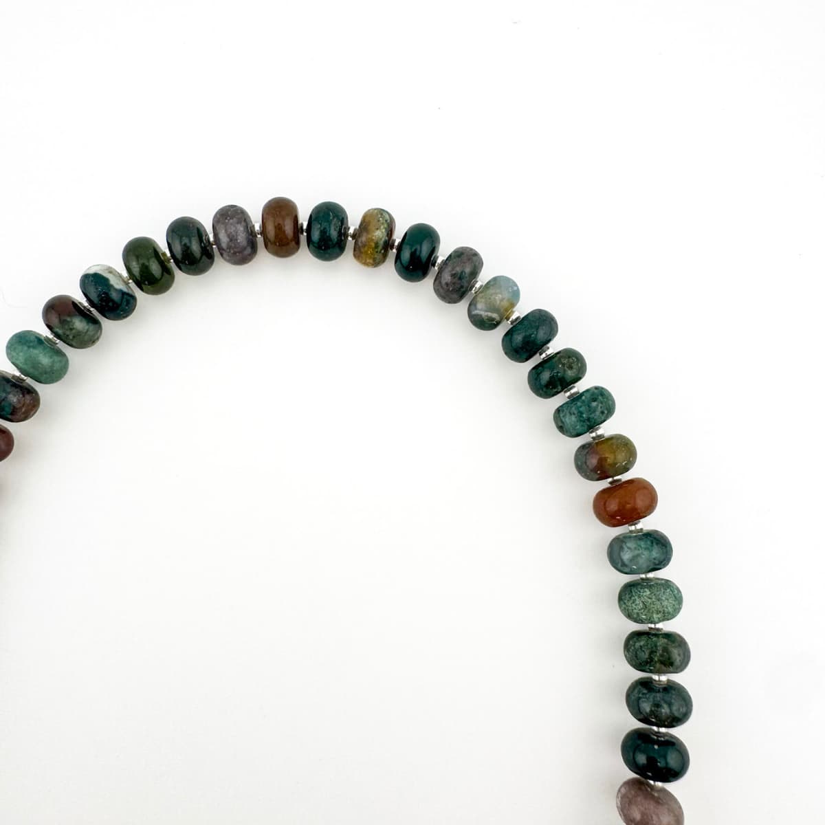 Chunky Indian Agate Necklace - Handmade by Mella - Chunky - 
