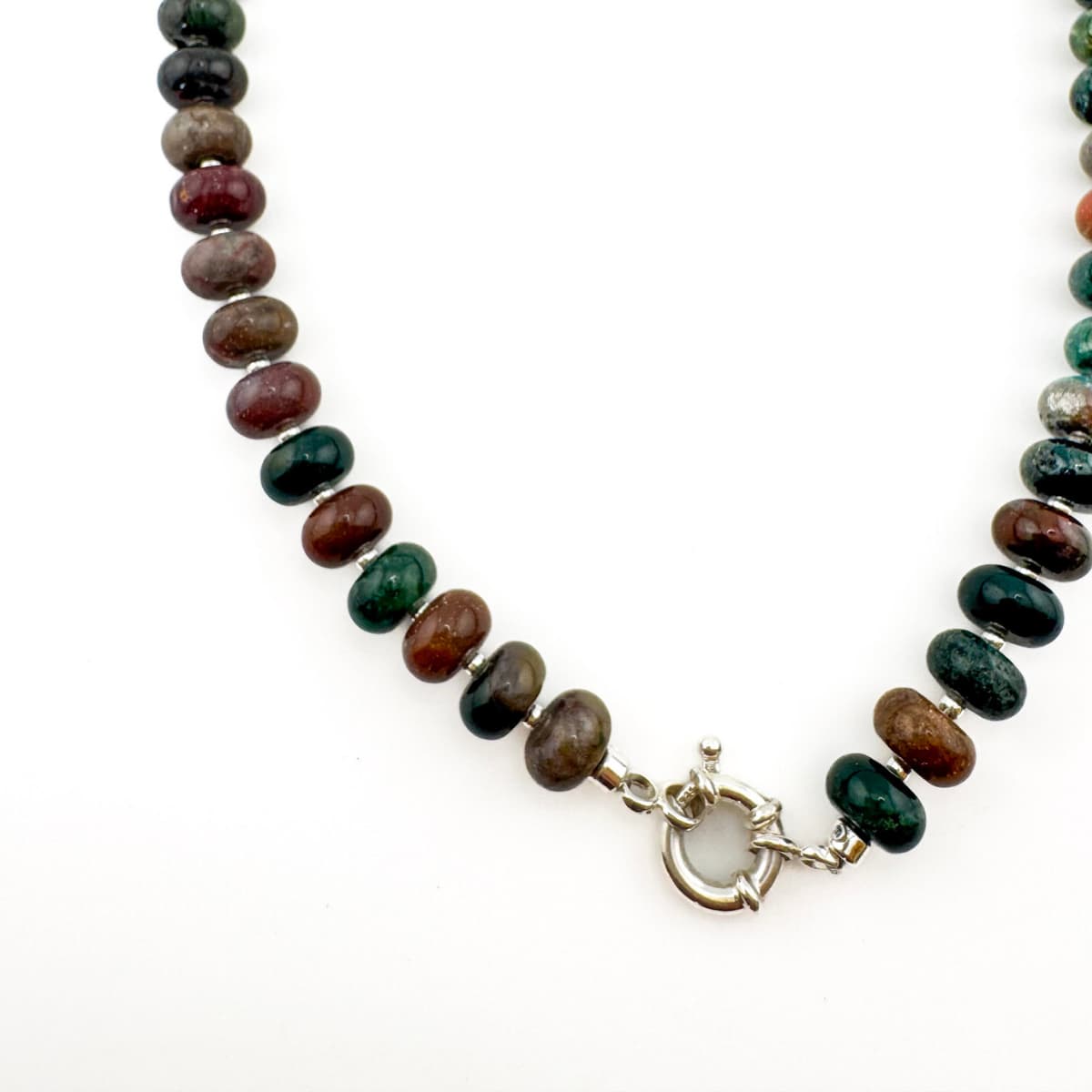 Chunky Indian Agate Necklace - Handmade by Mella - Chunky - 