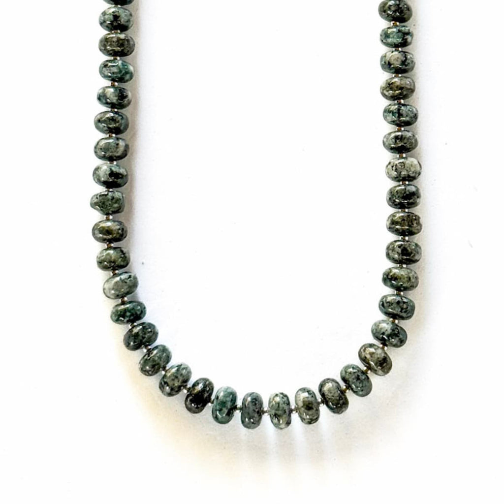 Chunky Labradorite Necklace - Handmade by Mella - necklace - 