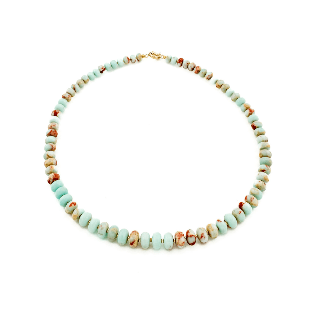 Chunky Shoushan Necklace - Handmade by Mella - necklace - 