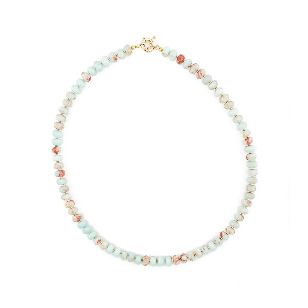 Chunky Shoushan Necklace - Handmade by Mella - necklace - 