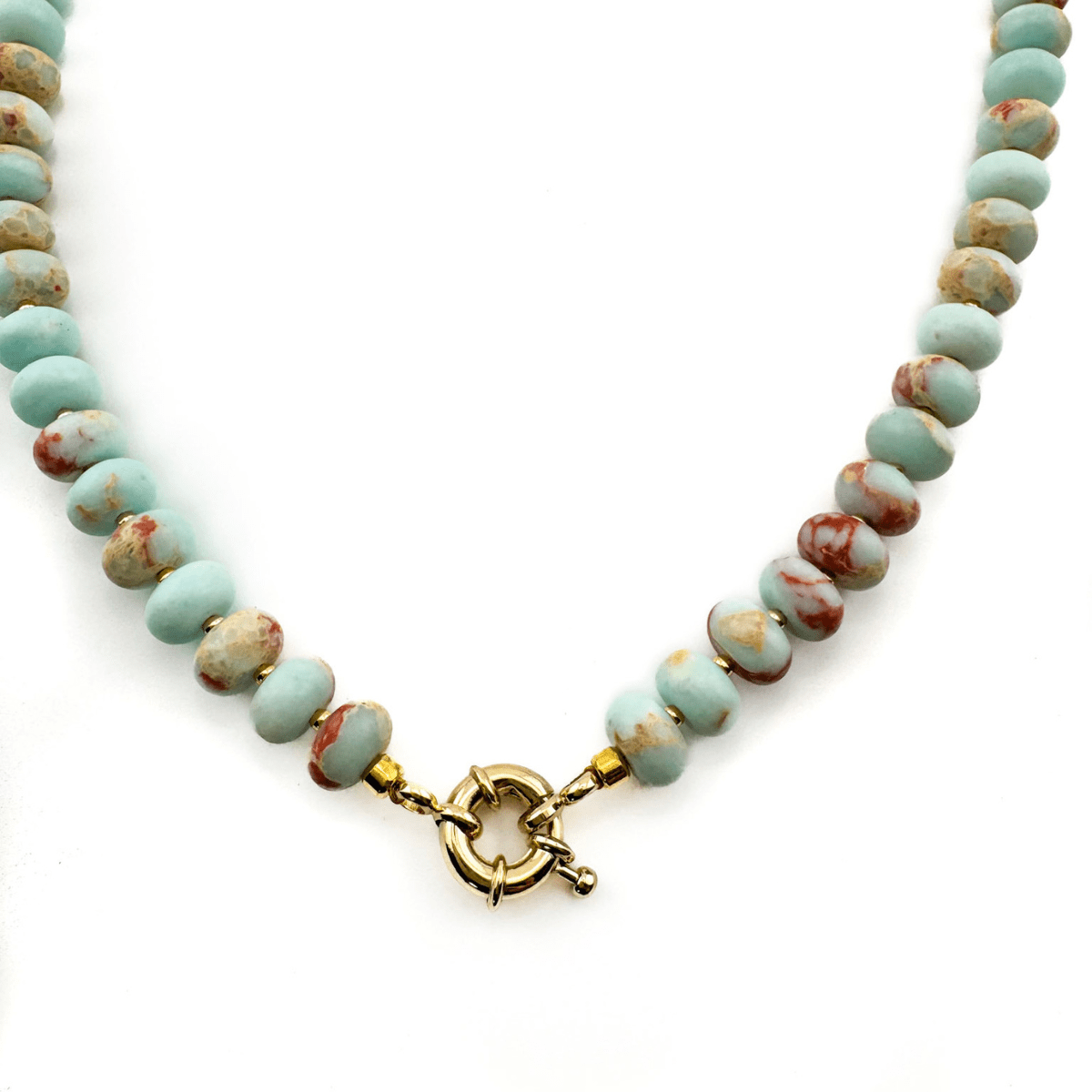 Chunky Shoushan Necklace - Handmade by Mella - Chunky - 