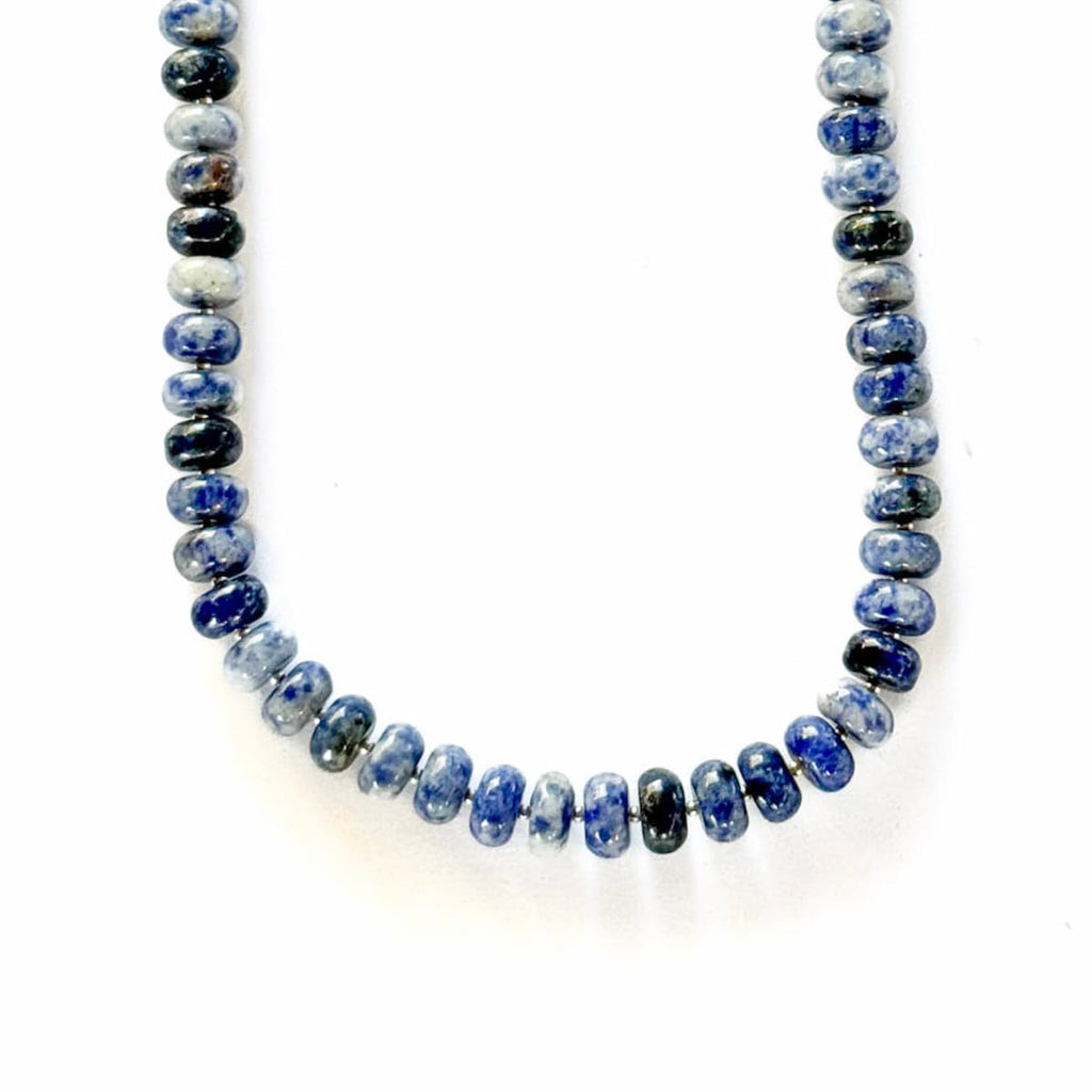 Chunky Sodalite Necklace - Handmade by Mella - necklace - 