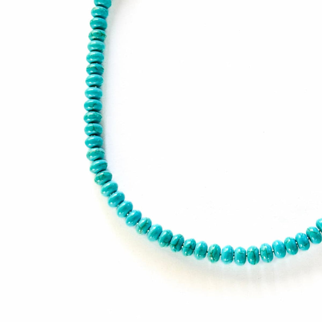 Chunky Turquoise Necklace - Handmade by Mella - necklace - 