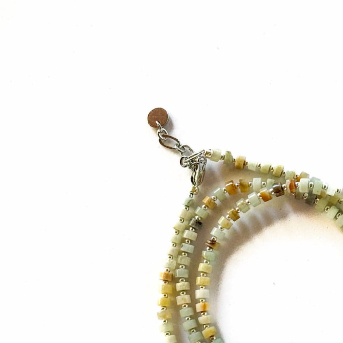 Fishbone Amazonite Necklace - Handmade by Mella - necklace - 