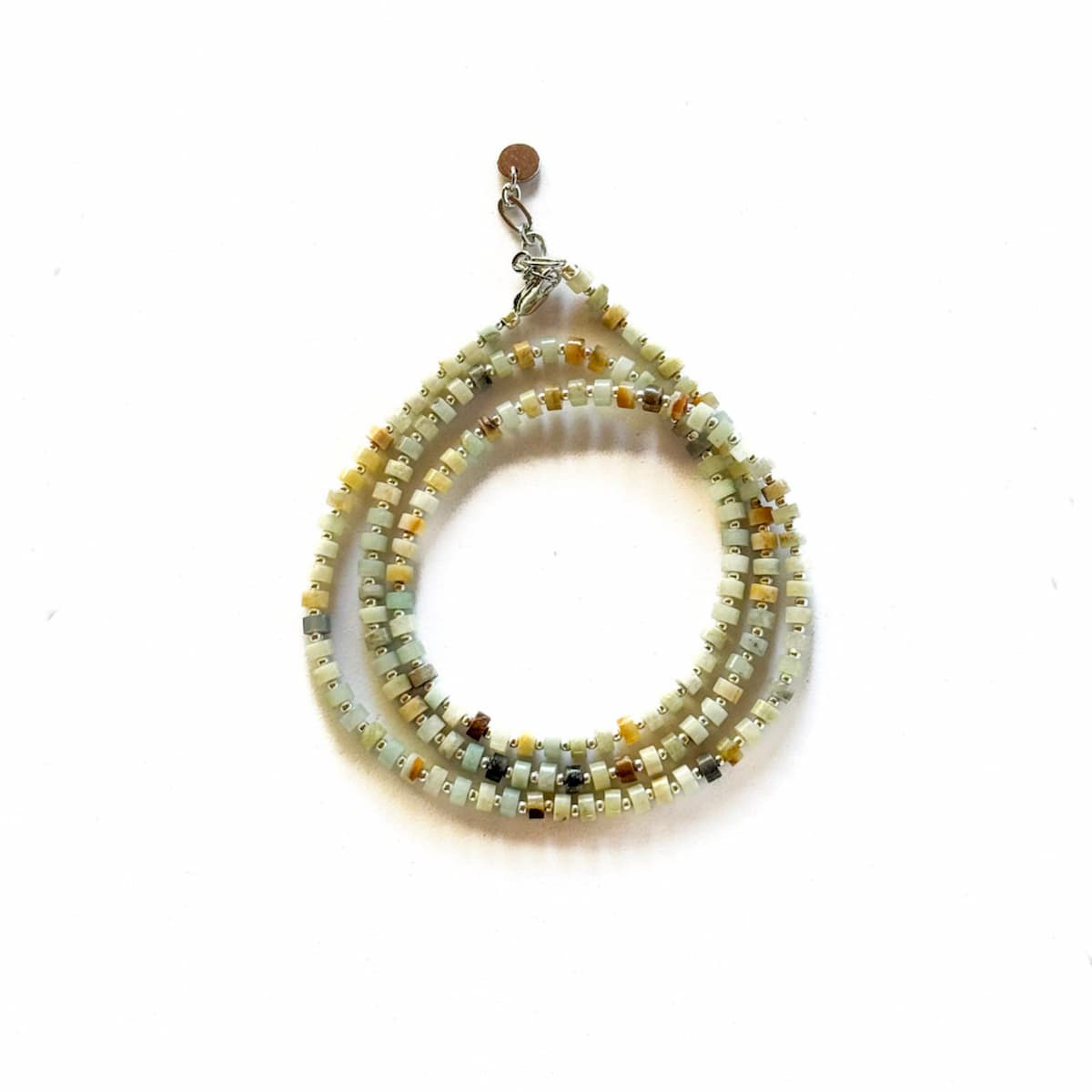 Fishbone Amazonite Necklace - Handmade by Mella - necklace - 