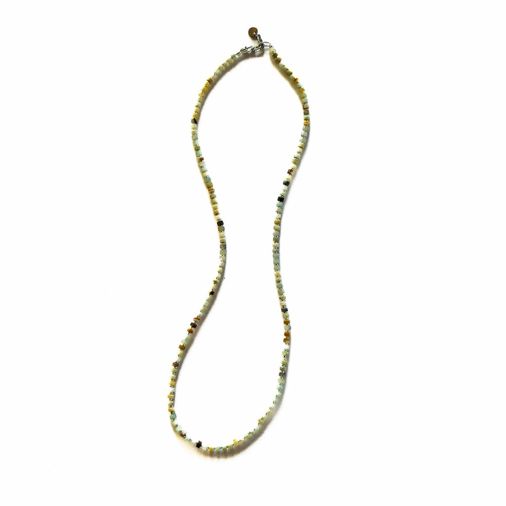 Fishbone Amazonite Necklace - Handmade by Mella - necklace - 