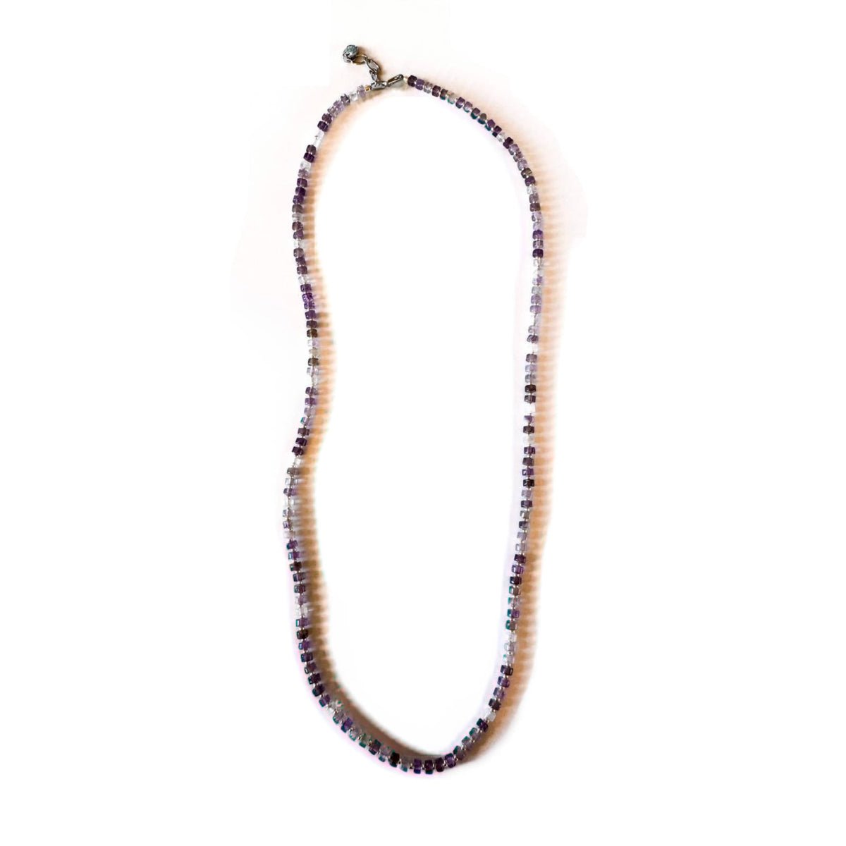 Fishbone Amethyst Necklace - Handmade by Mella - necklace - 