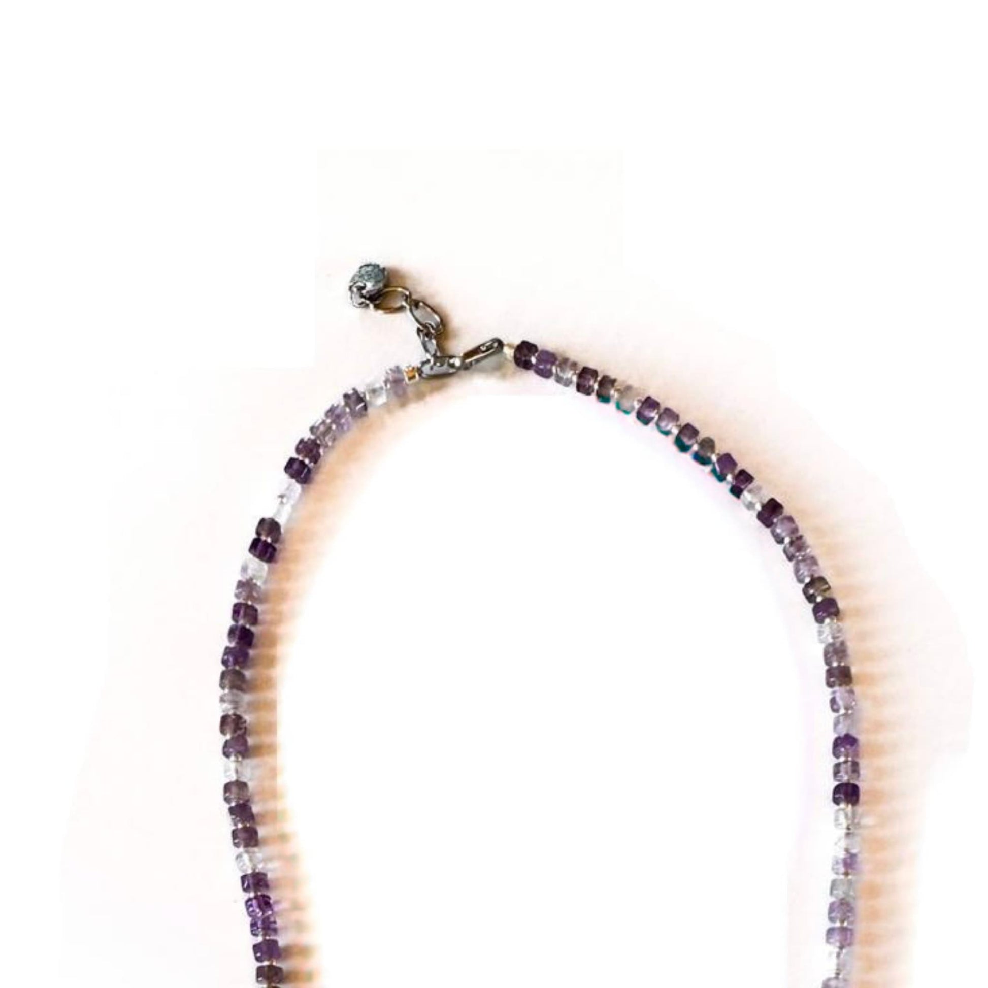 Fishbone Amethyst Necklace - Handmade by Mella - Fishbone - 