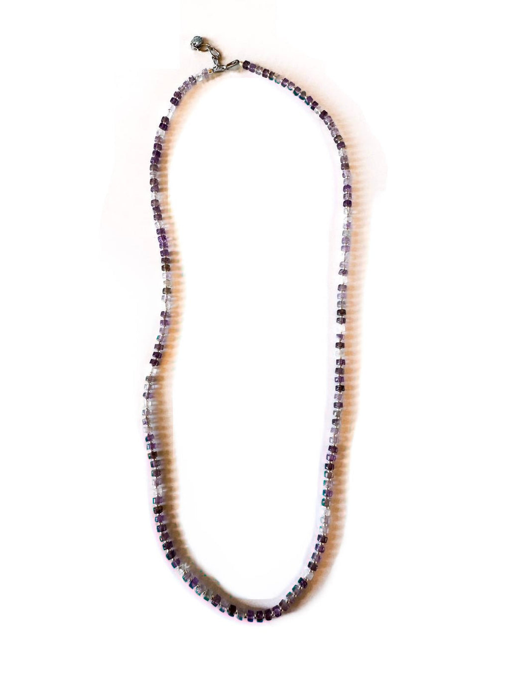 Fishbone Amethyst Necklace - Handmade by Mella - Fishbone - 