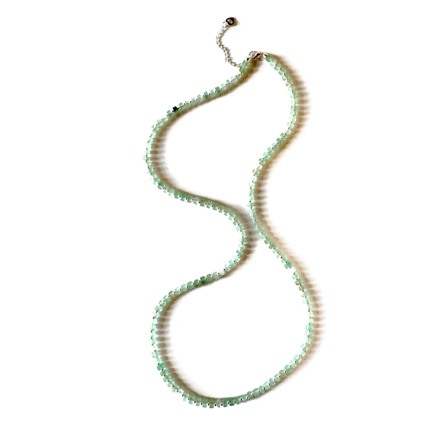 Fishbone Aventurine Necklace - Handmade by Mella - Fishbone - Matt - 