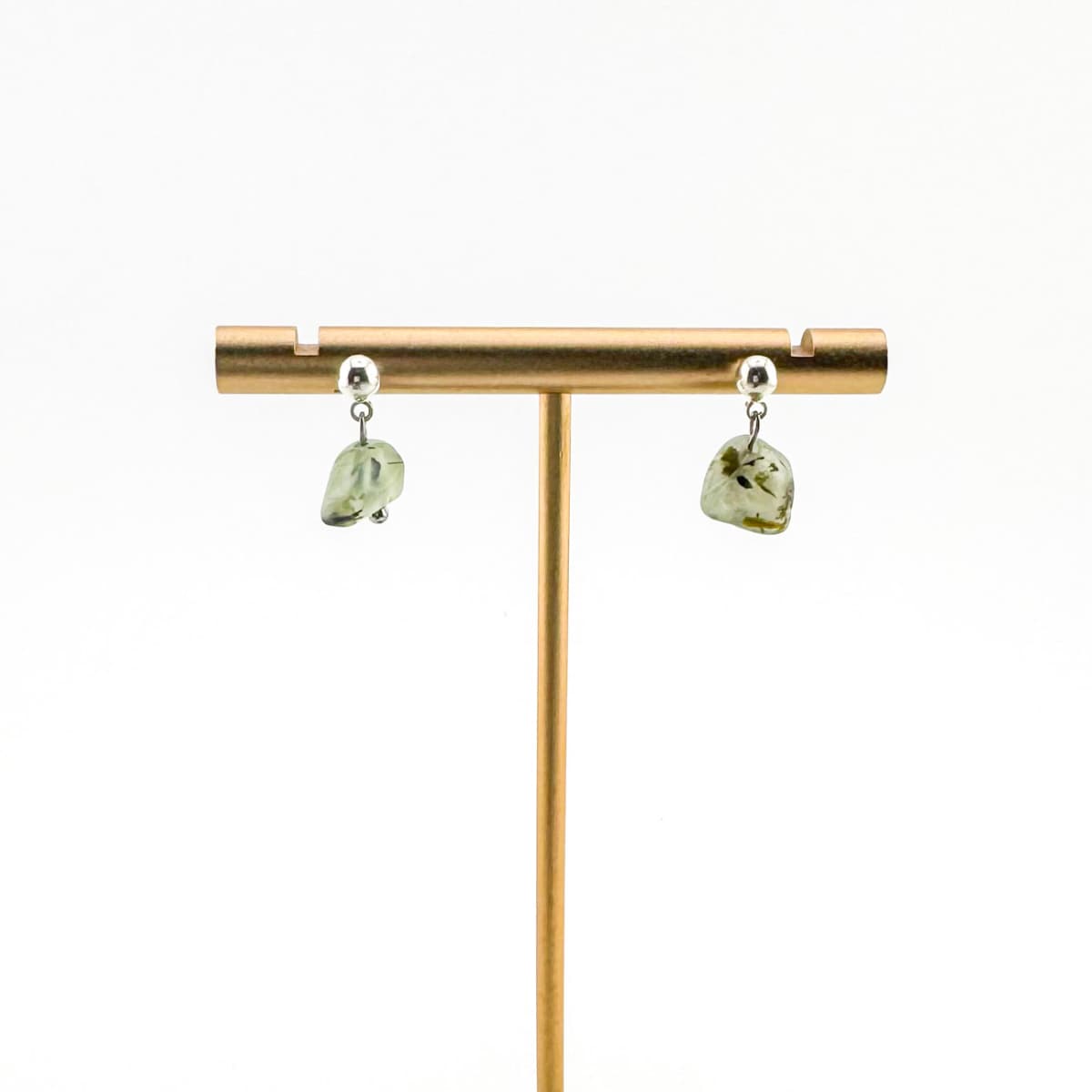 Fishbone Aventurine Stud Earrings - Handmade by Mella - 