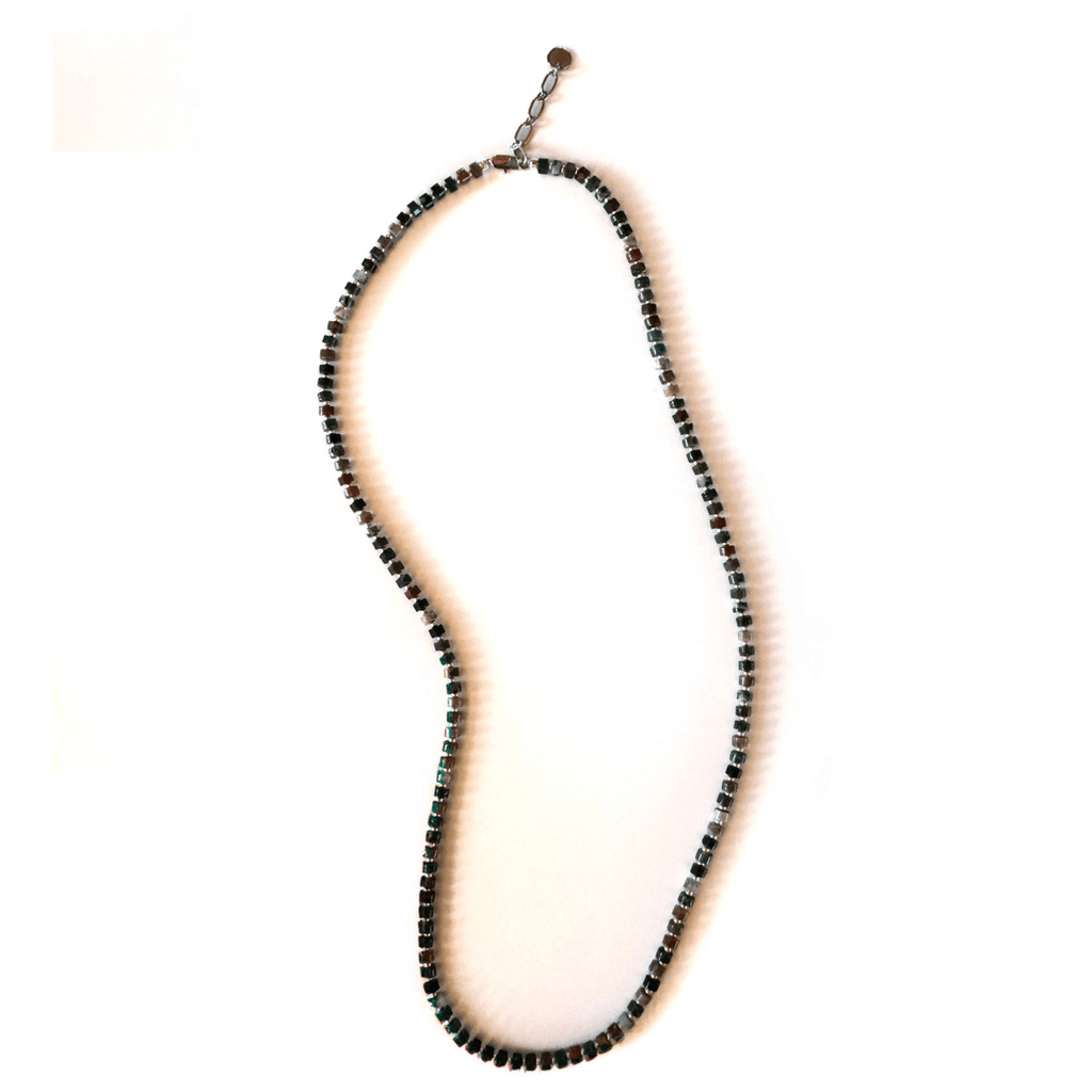 Fishbone Indian Agate Necklace - Handmade by Mella - necklace - 