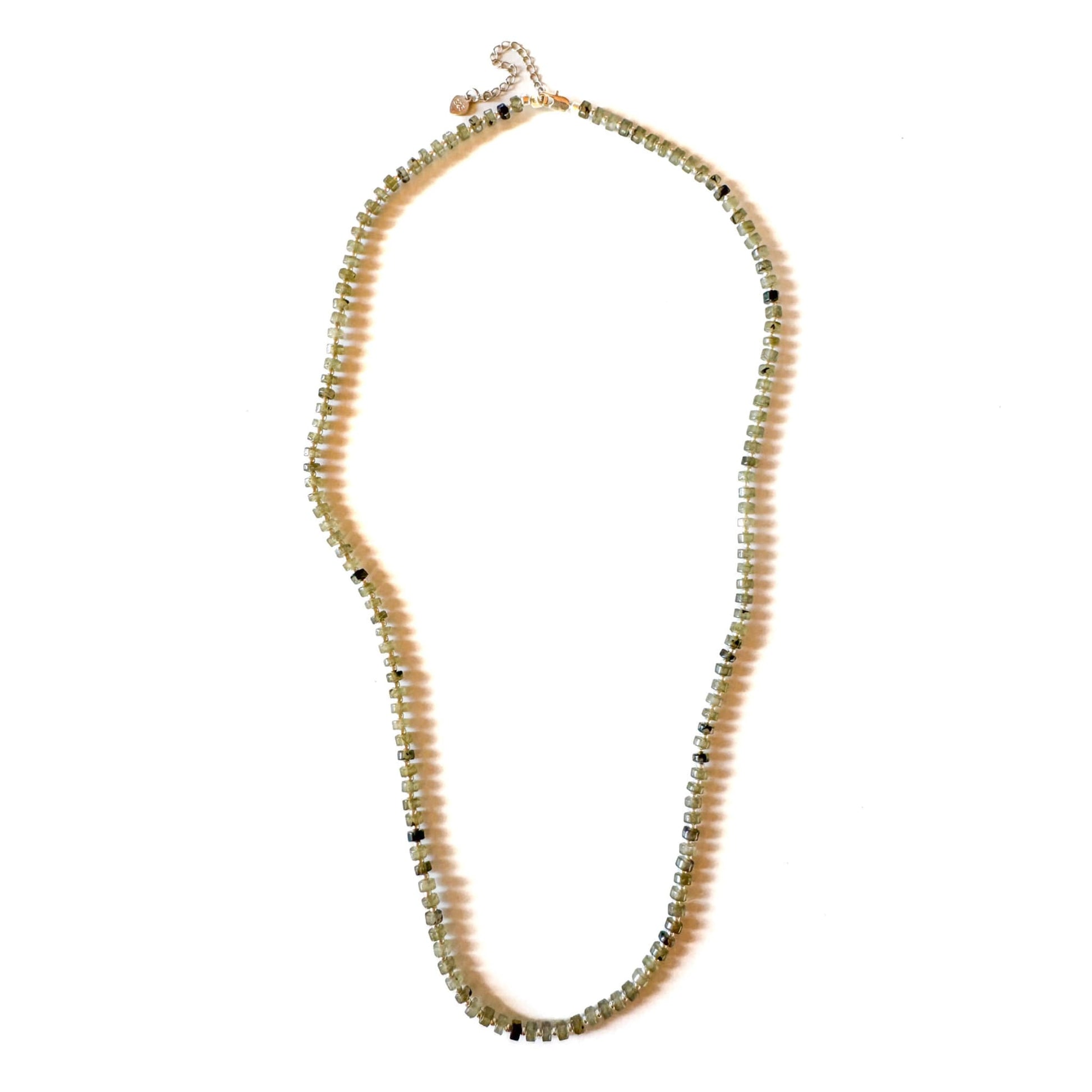 Fishbone Labradorite Necklace - Handmade by Mella - Necklaces - 