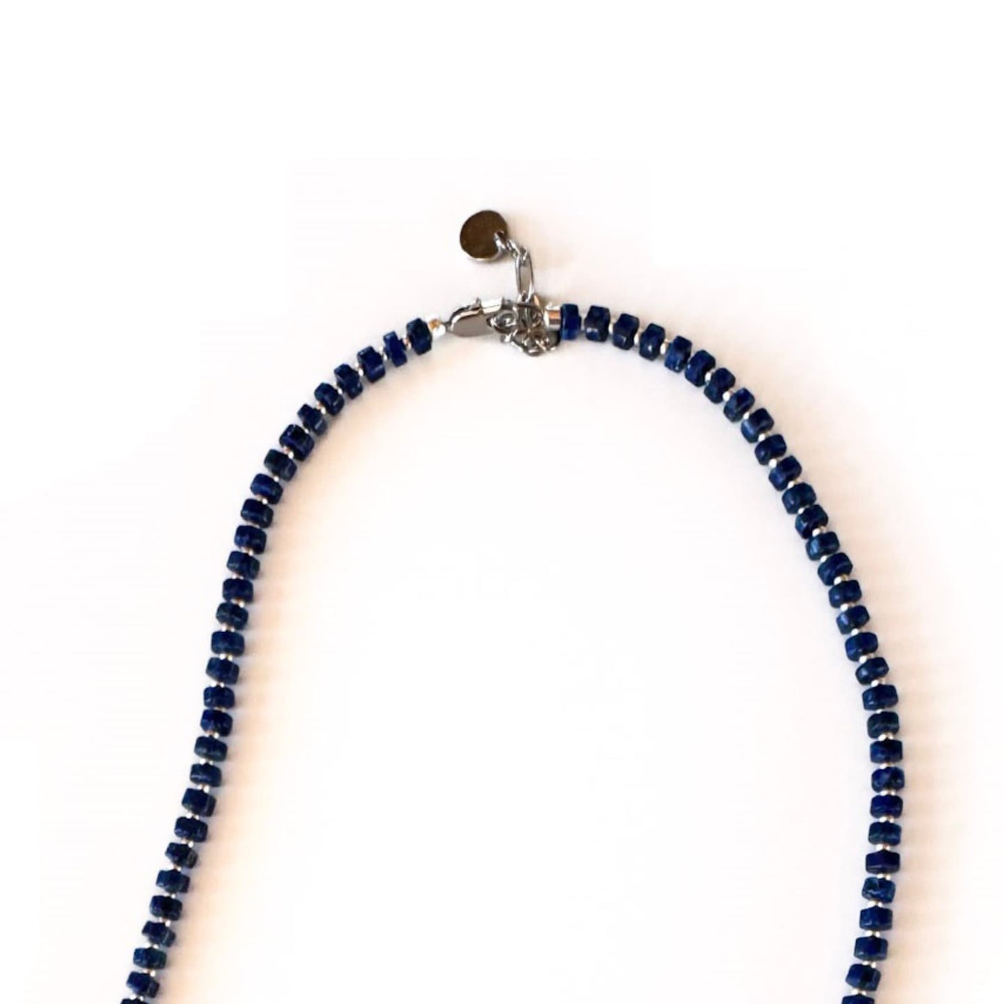 Fishbone Lapis lazuli Necklace - Handmade by Mella - Fishbone - 