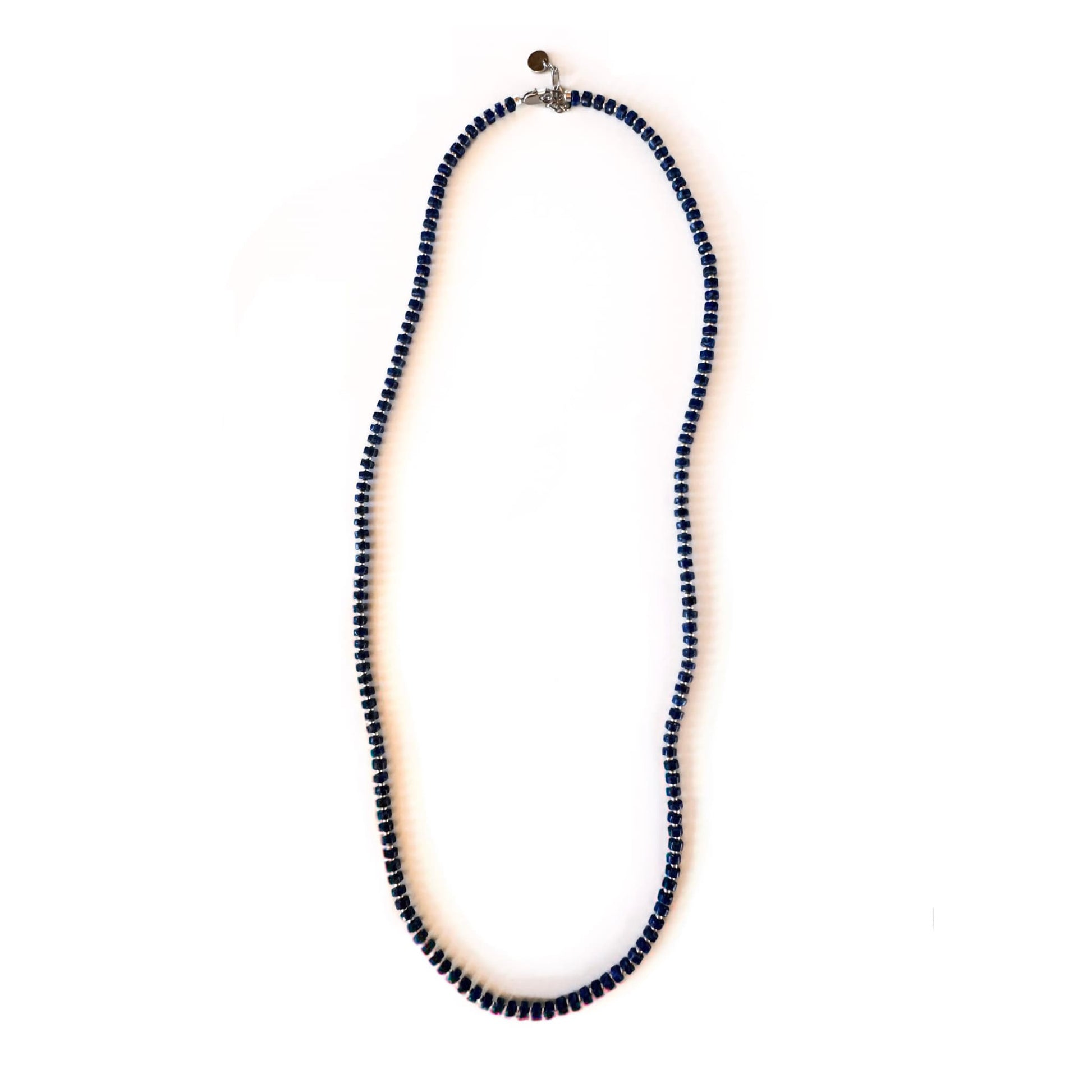Fishbone Lapis lazuli Necklace - Handmade by Mella - Fishbone - 
