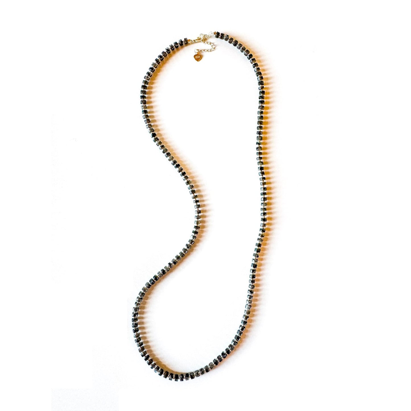 Fishbone Obsidian Necklace - Handmade by Mella - Fishbone - 