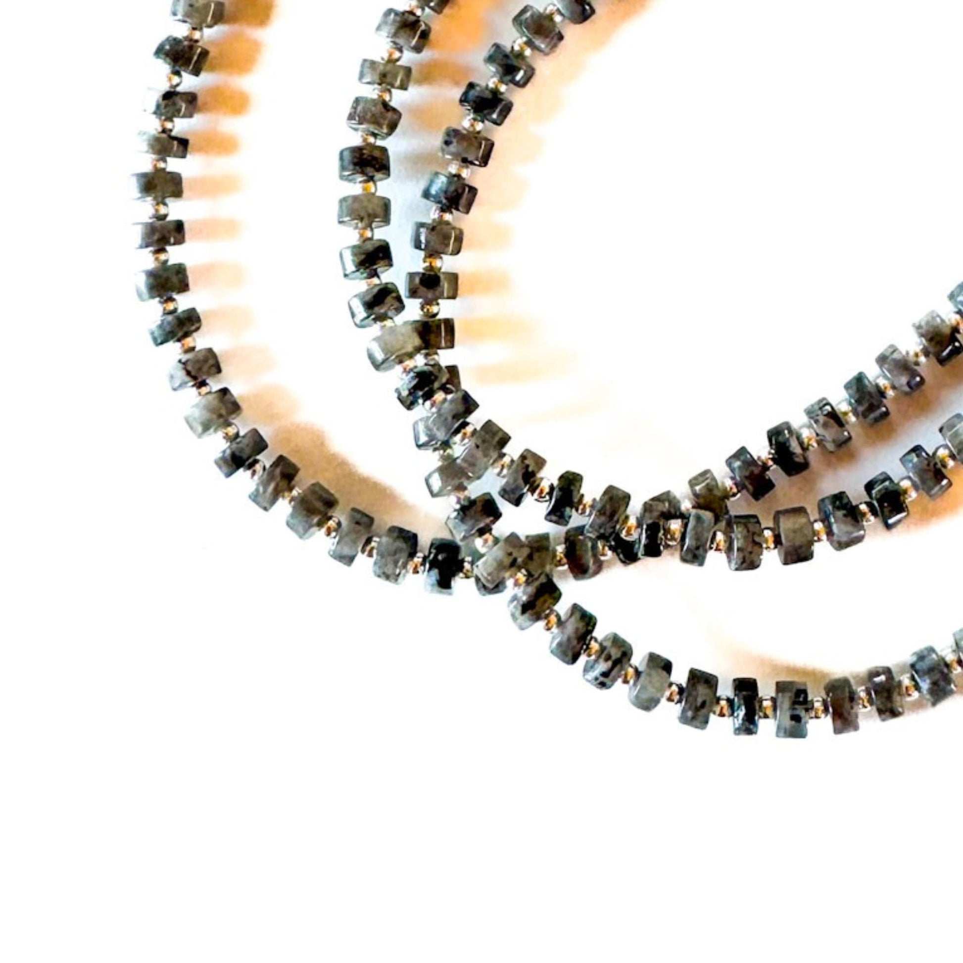 Fishbone Obsidian Necklace - Handmade by Mella - Fishbone - 