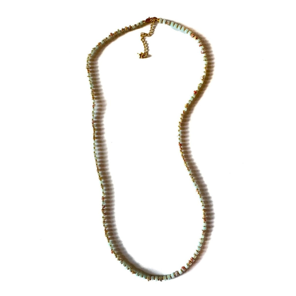 Fishbone Shoushan Necklace - Handmade by Mella - necklace - 