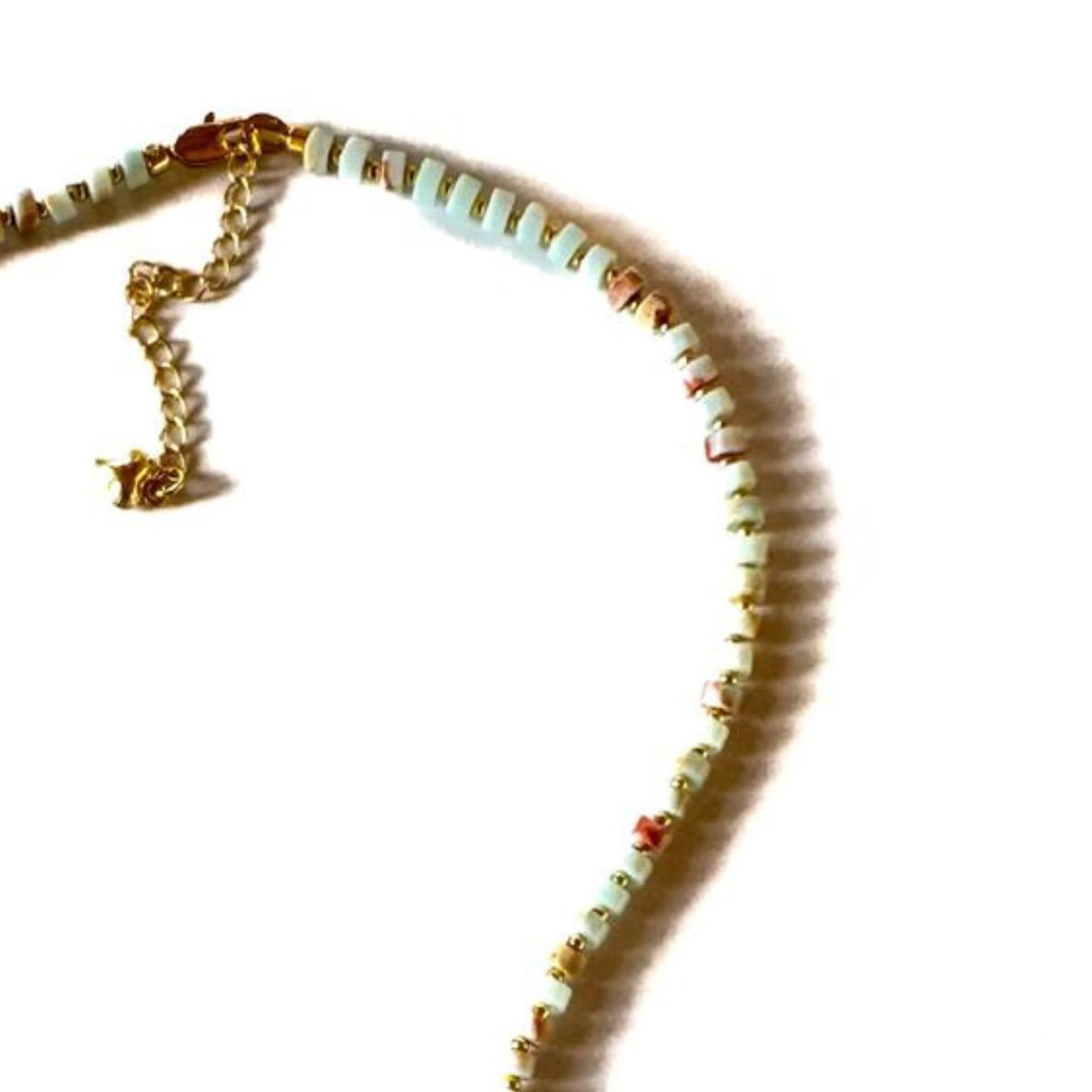 Fishbone Shoushan Necklace - Handmade by Mella - necklace - 