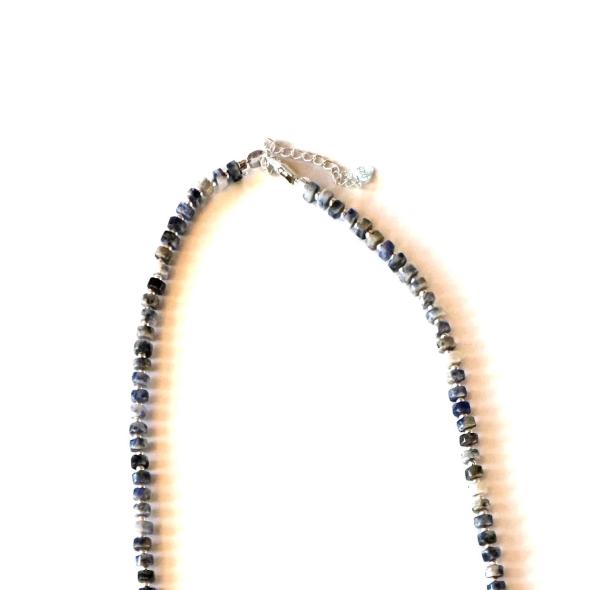 Fishbone Sodalite Necklace - Handmade by Mella - Fishbone - 
