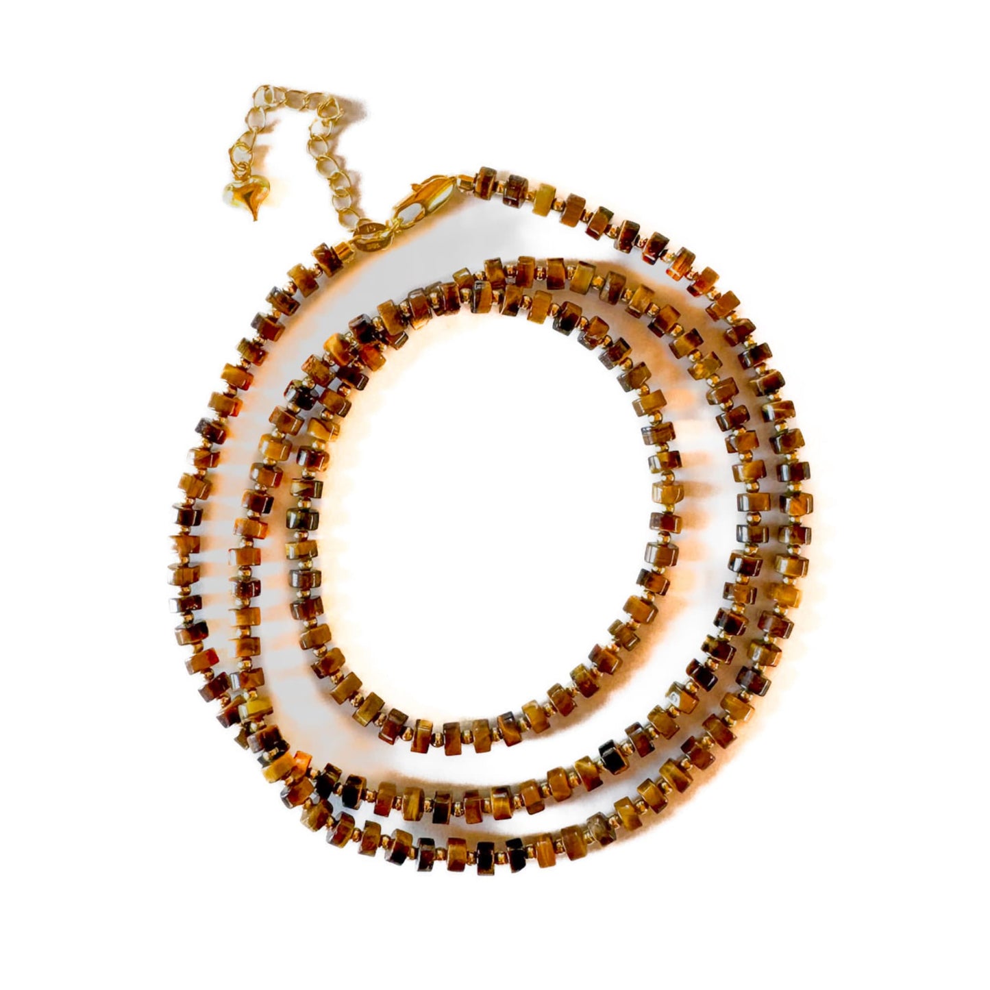 Fishbone Tiger Eye Necklace - Handmade by Mella - Fishbone - 