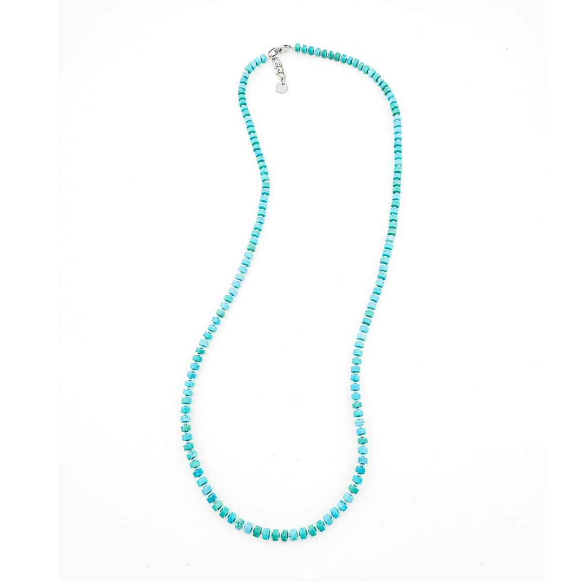 Fishbone Turquoise Necklace - Handmade by Mella - necklace - 