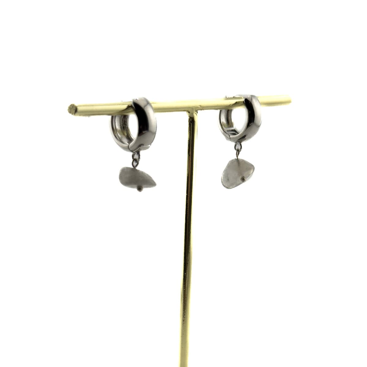 Labradorite Luna Earrings - Handmade by Mella - Luna - Silver - plated - 