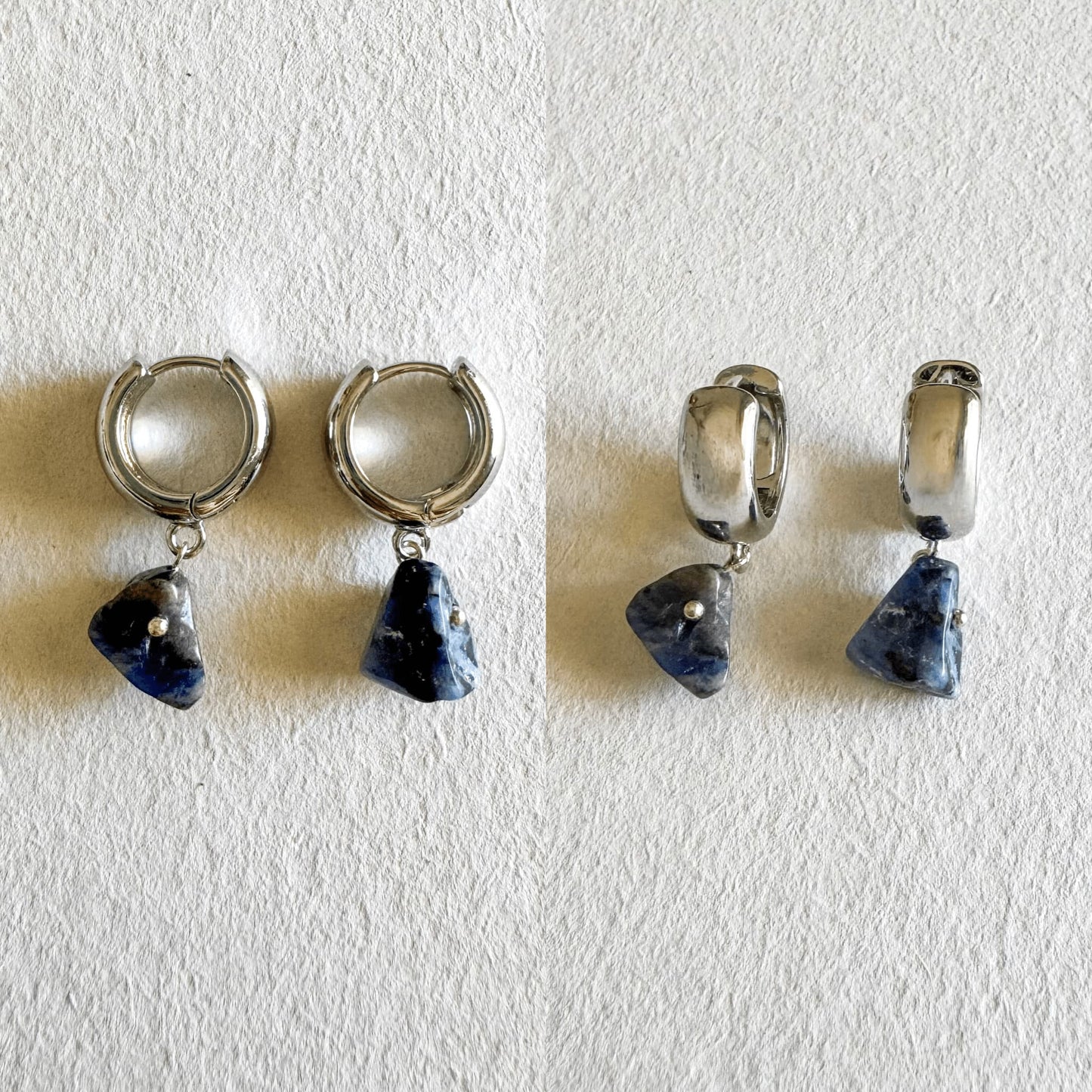 Luna Earrings - Handmade by Mella - Earrings - Sodalite - 