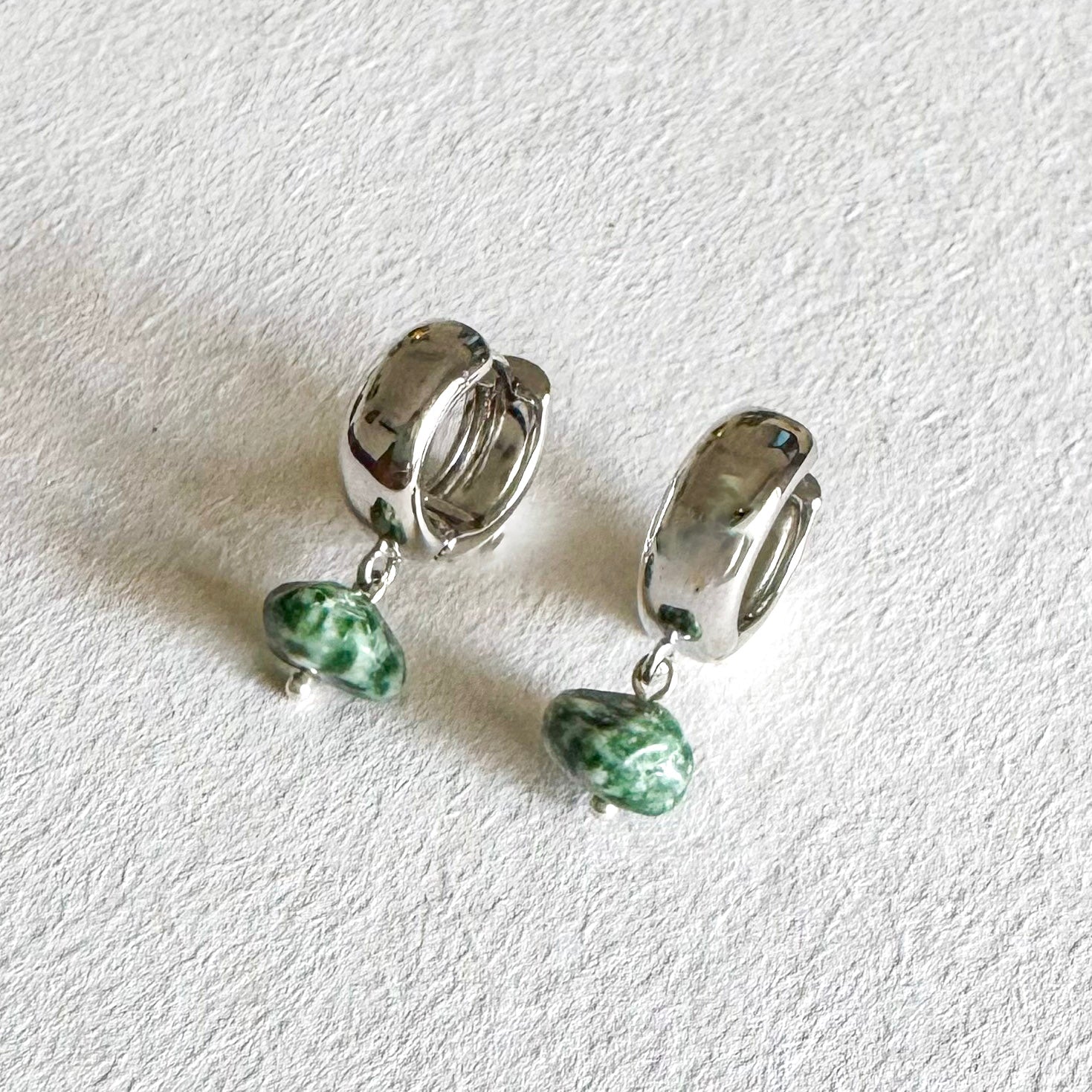 Luna Earrings - Handmade by Mella - Earrings - Epidote - 