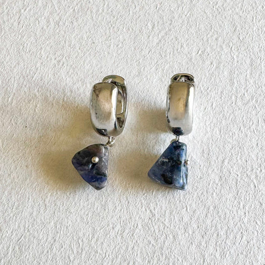 Luna Earrings - Handmade by Mella - Earrings - Sodalite - 