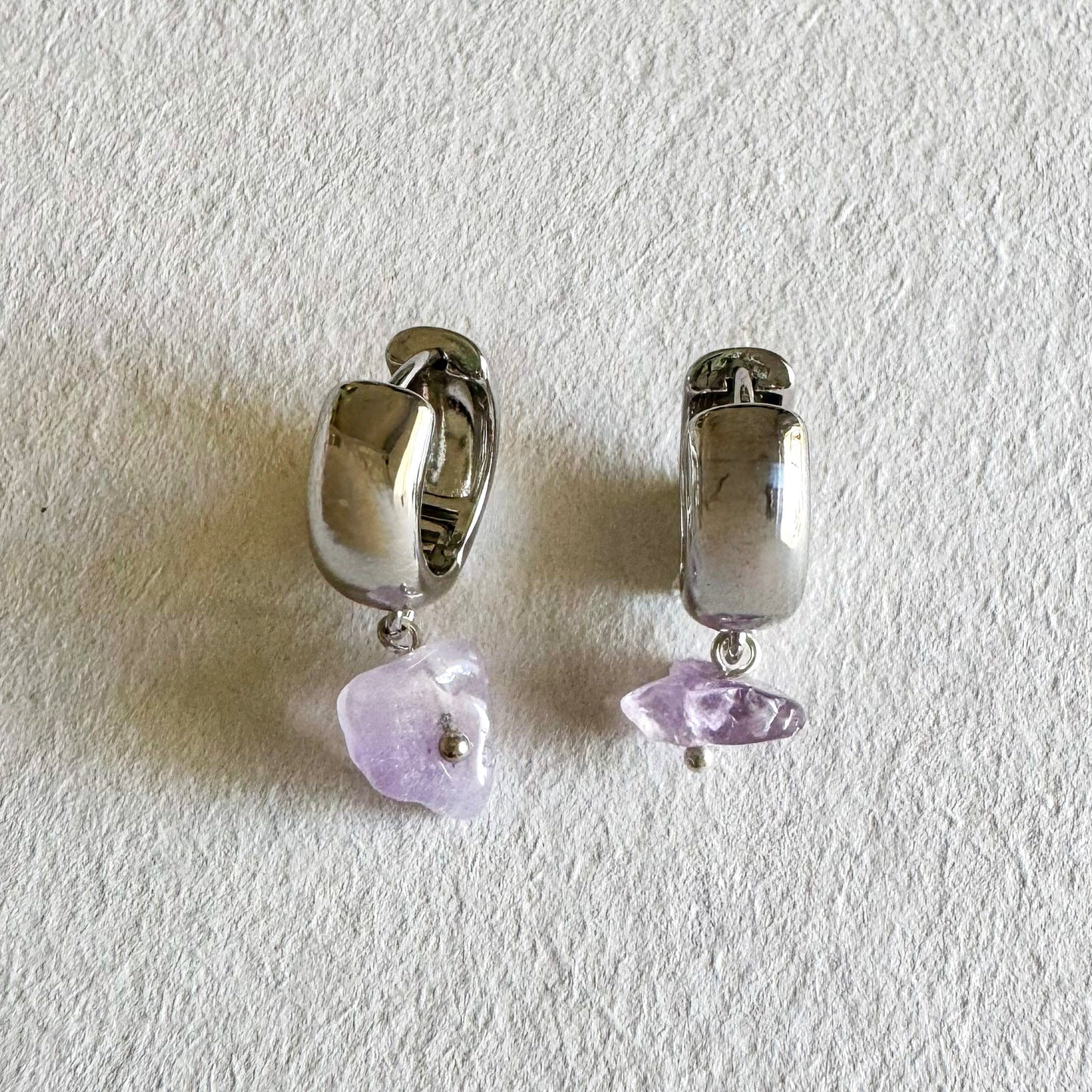 Luna Earrings - Handmade by Mella - Earrings - Amethyst - 