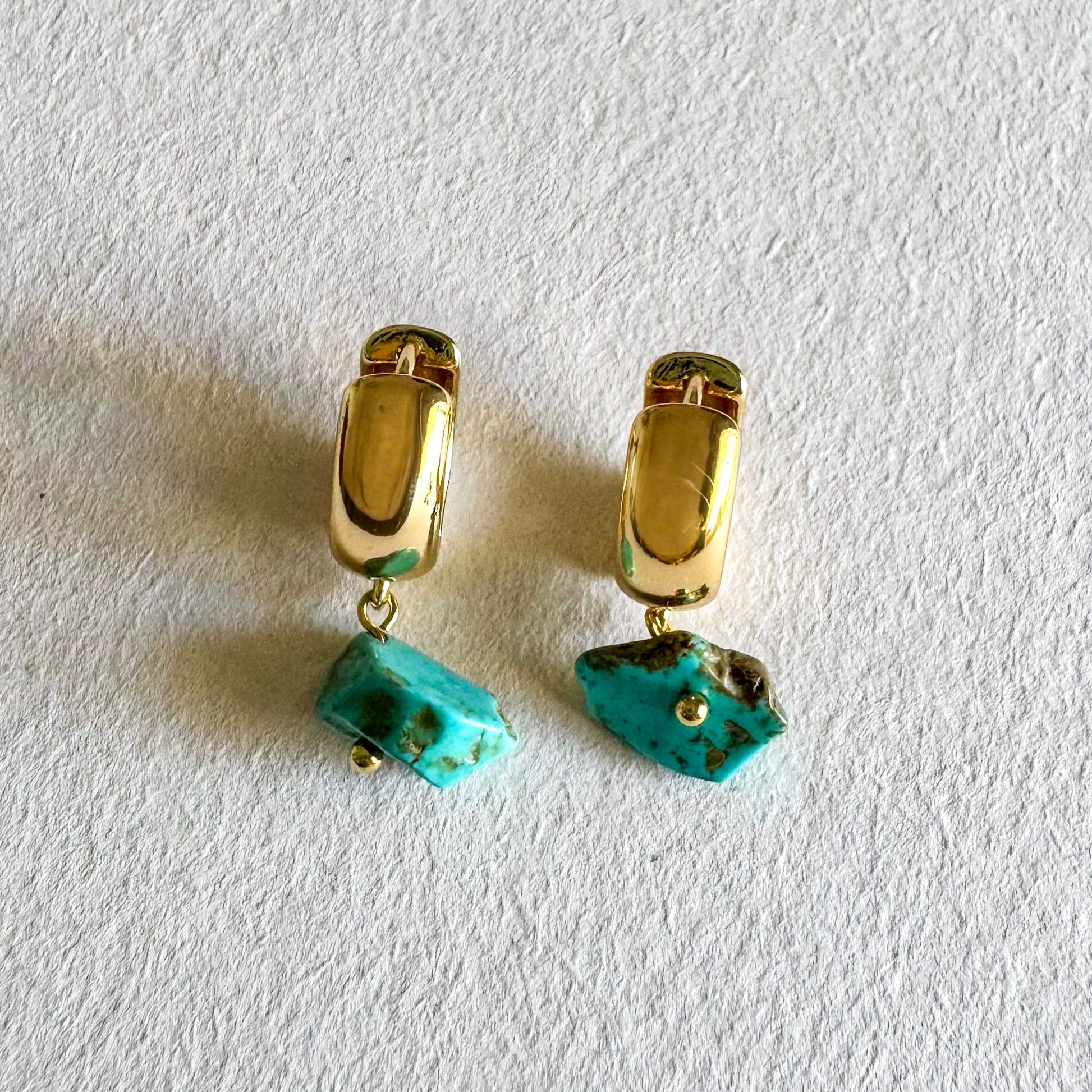 Luna Earrings - Handmade by Mella - Earrings - Turquoise - 