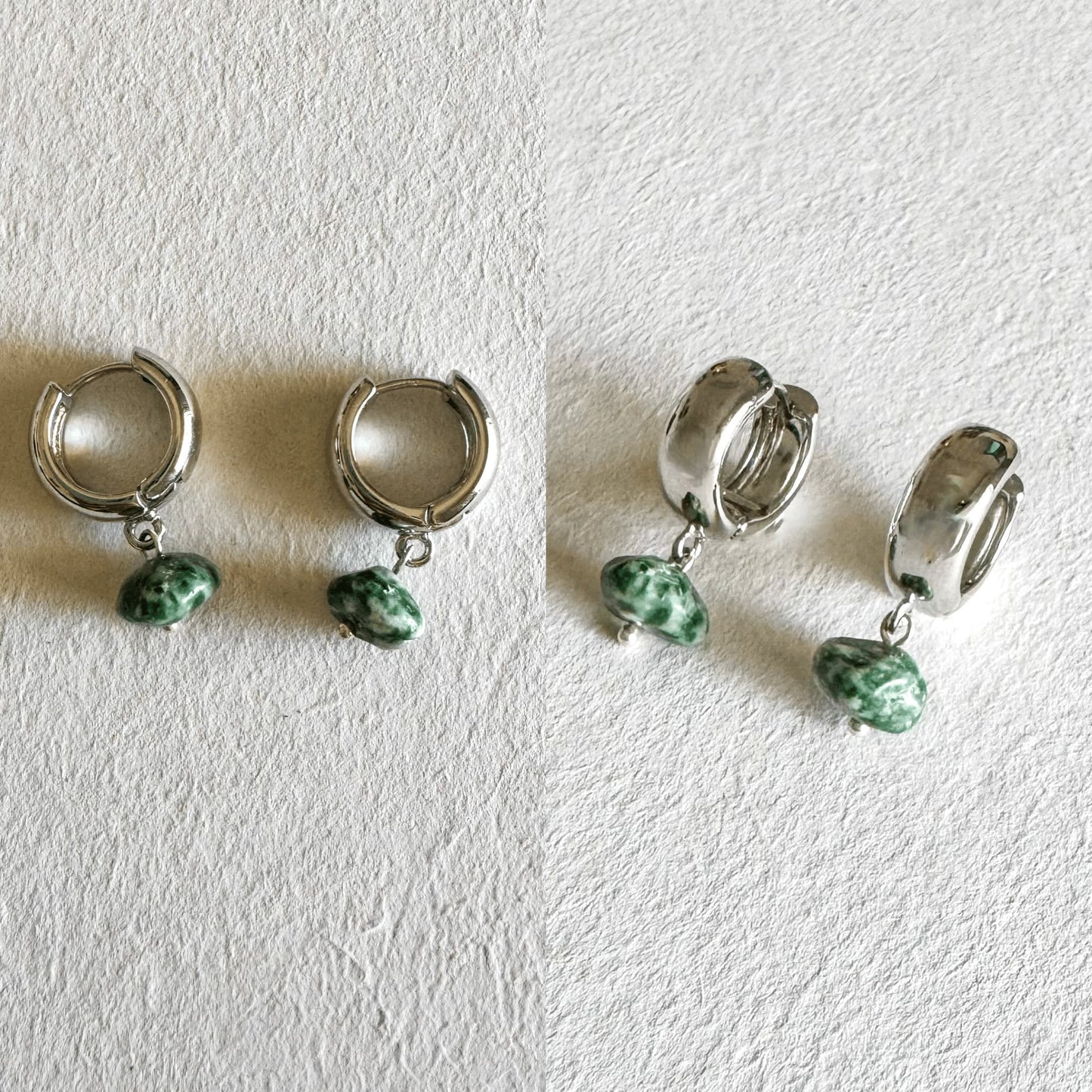Luna Earrings - Handmade by Mella - Earrings - Epidote - 