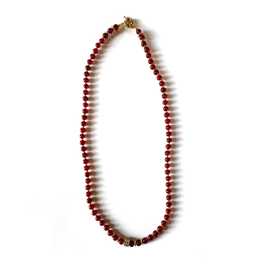 Oracle Bordeaux Agat Necklace - Handmade by Mella - Oracle - 