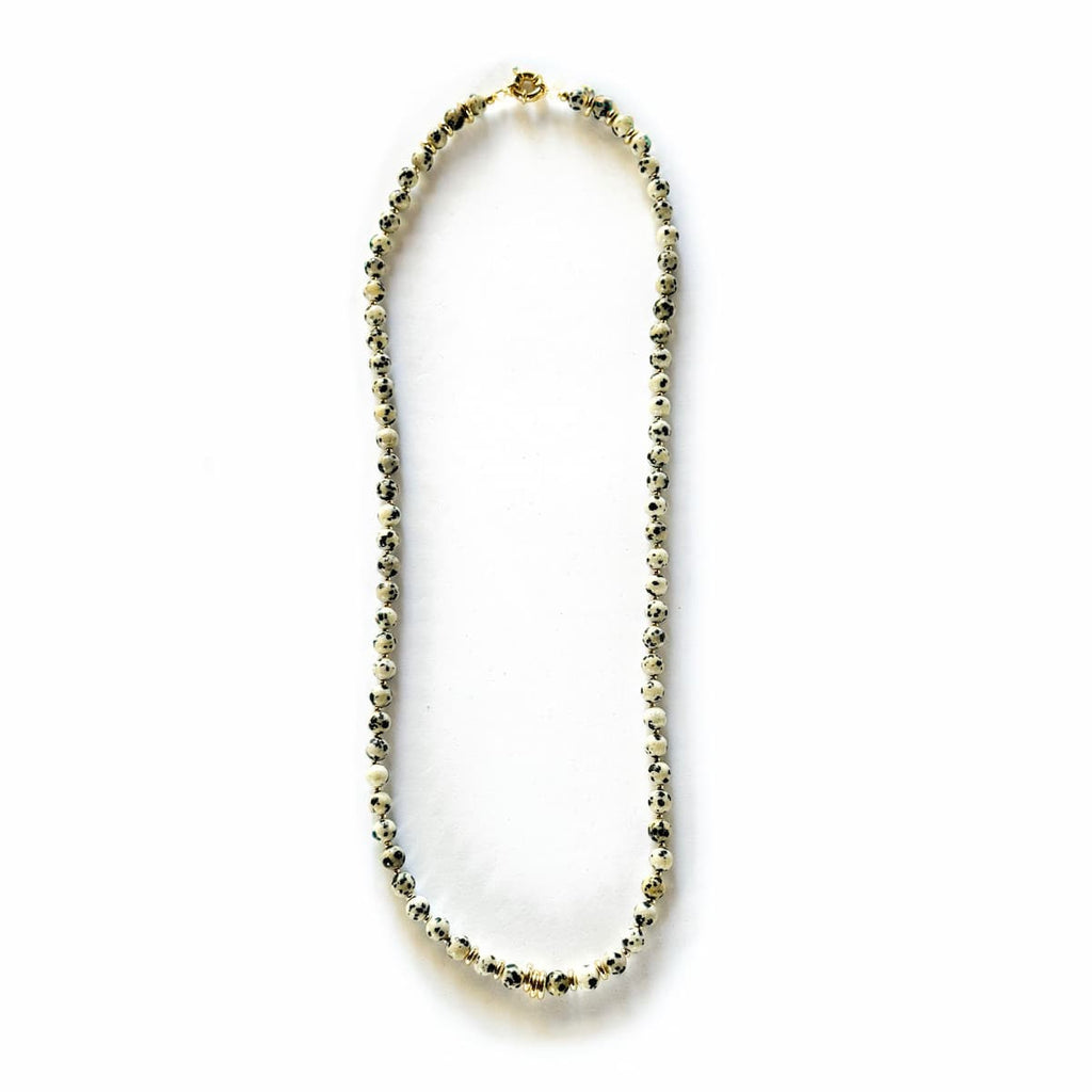 Oracle Dalmatian Jasper Necklace - Handmade by Mella - necklace - 