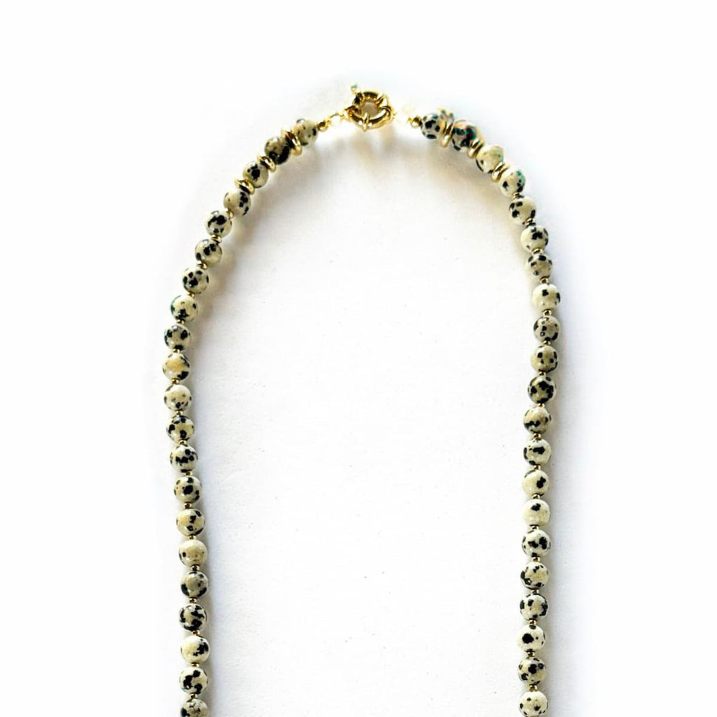 Oracle Dalmatian Jasper Necklace - Handmade by Mella - necklace - 