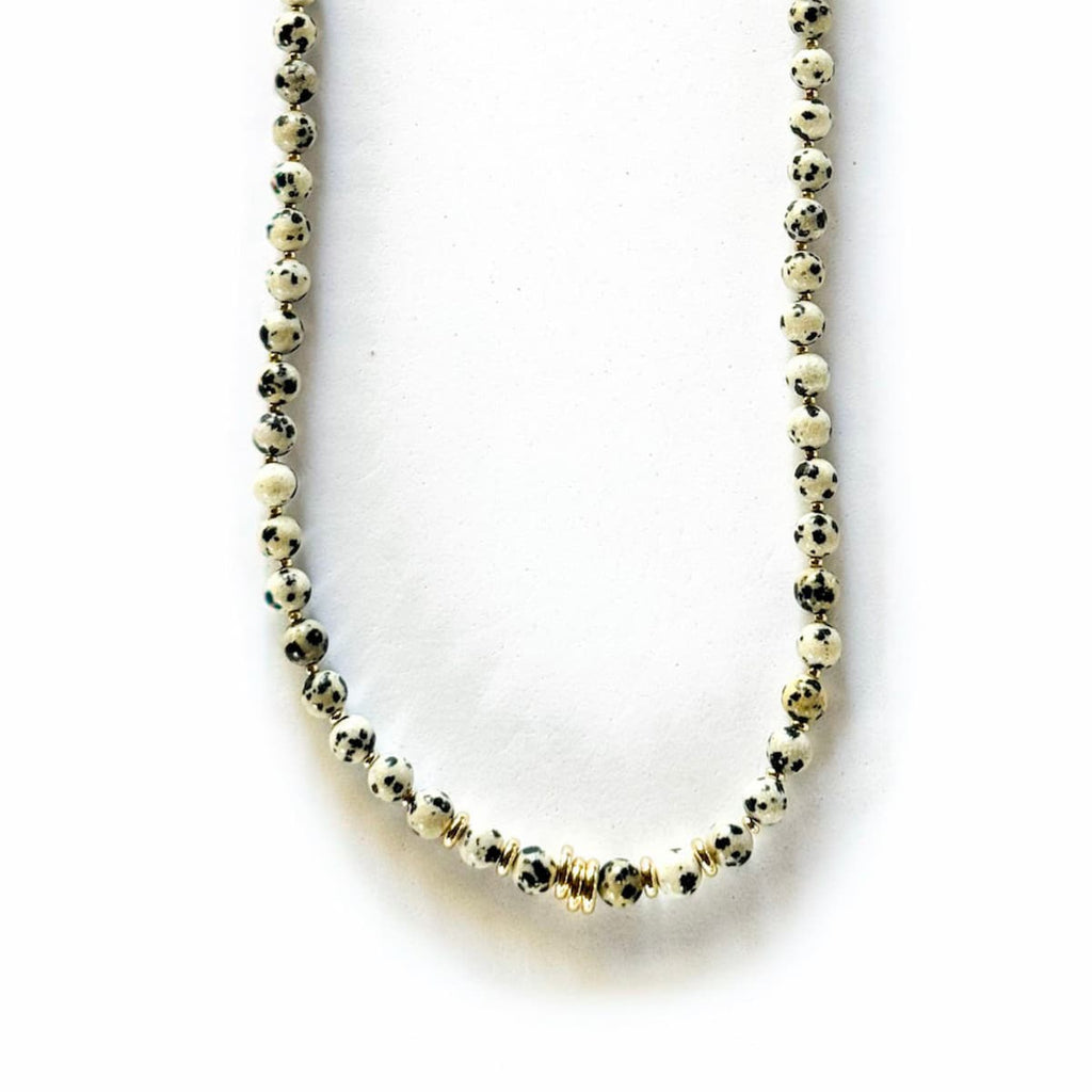 Oracle Dalmatian Jasper Necklace - Handmade by Mella - necklace - 
