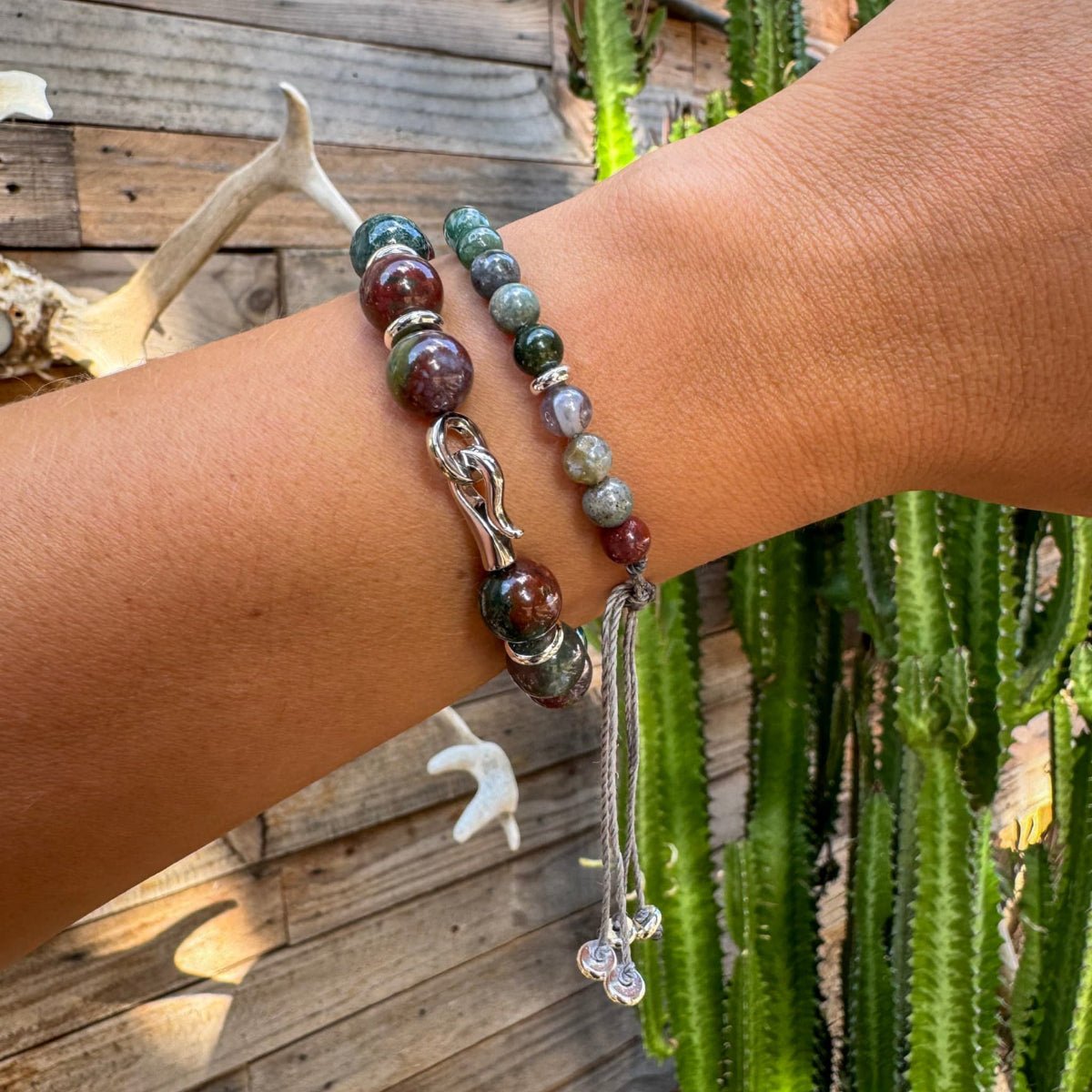 Oracle Indian Agate Bracelet - Handmade by Mella - Bracelet - 