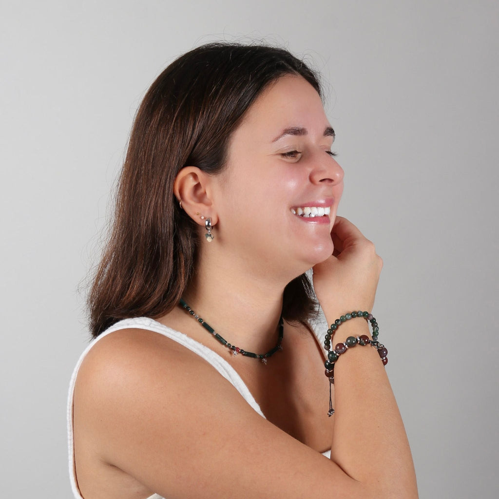 Oracle Indian Agate Bracelet - Handmade by Mella - Bracelet - 