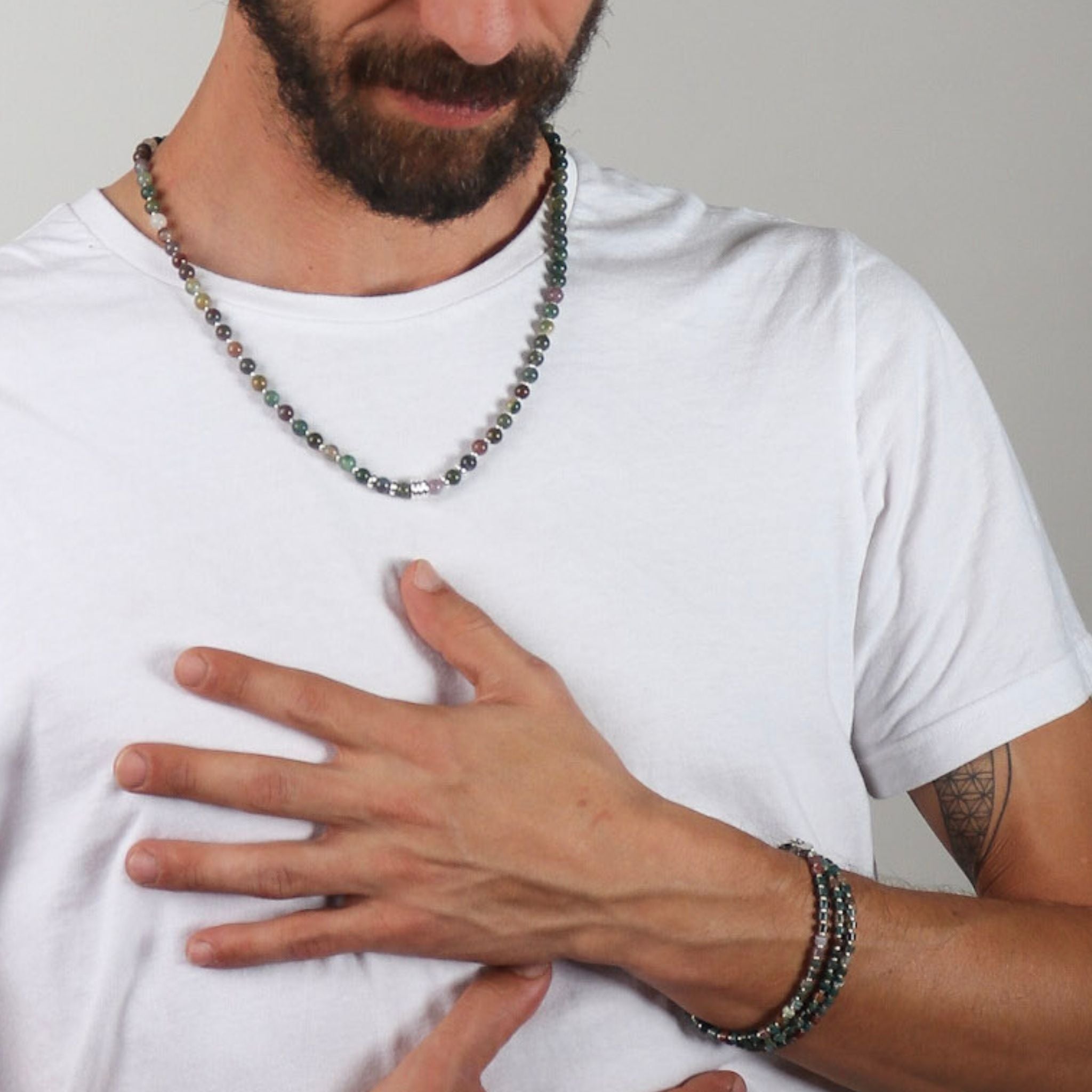 Oracle Indian Agate Necklace - Handmade by Mella - necklace - 