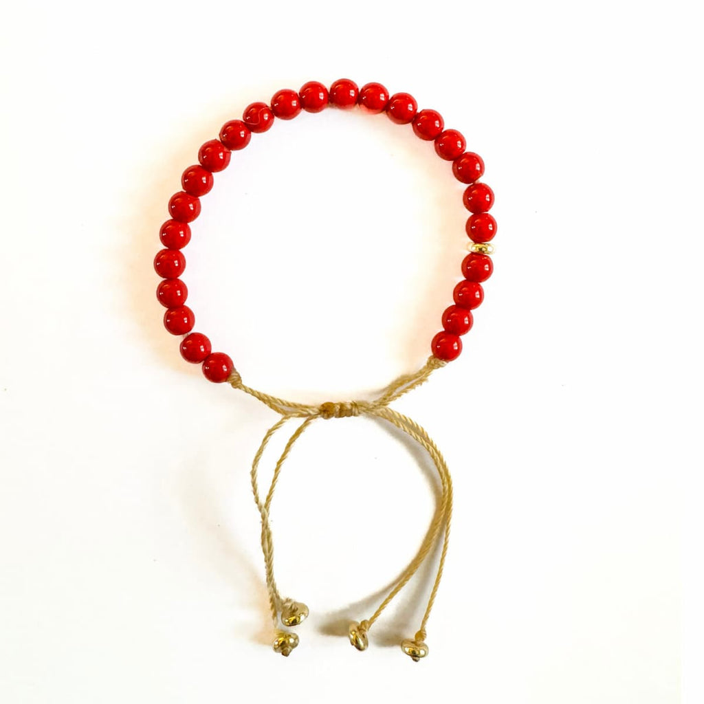 Oracle Red Coral Bracelet - Handmade by Mella - Bracelet - 
