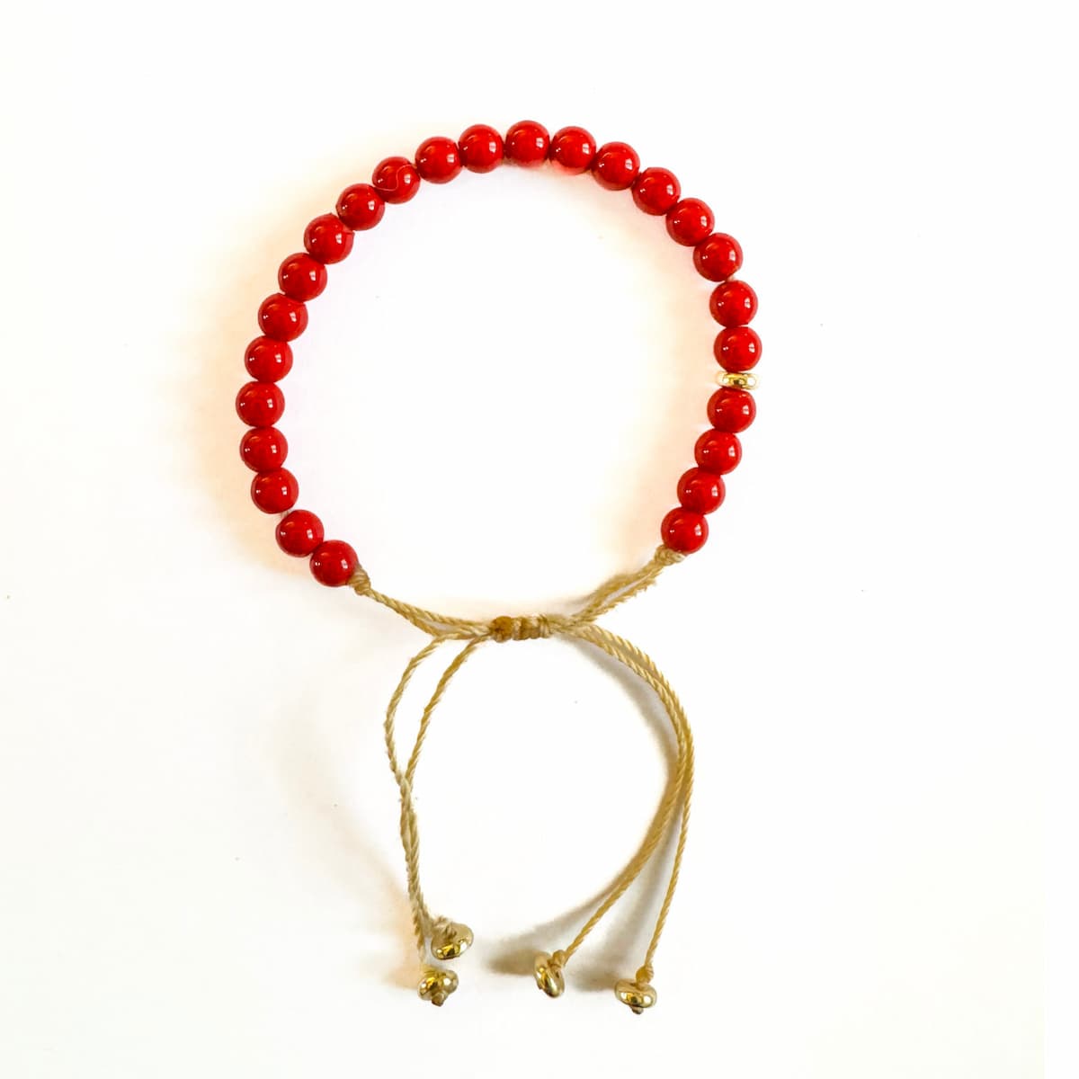 Oracle Red Coral Bracelet - Handmade by Mella - Bracelet - 