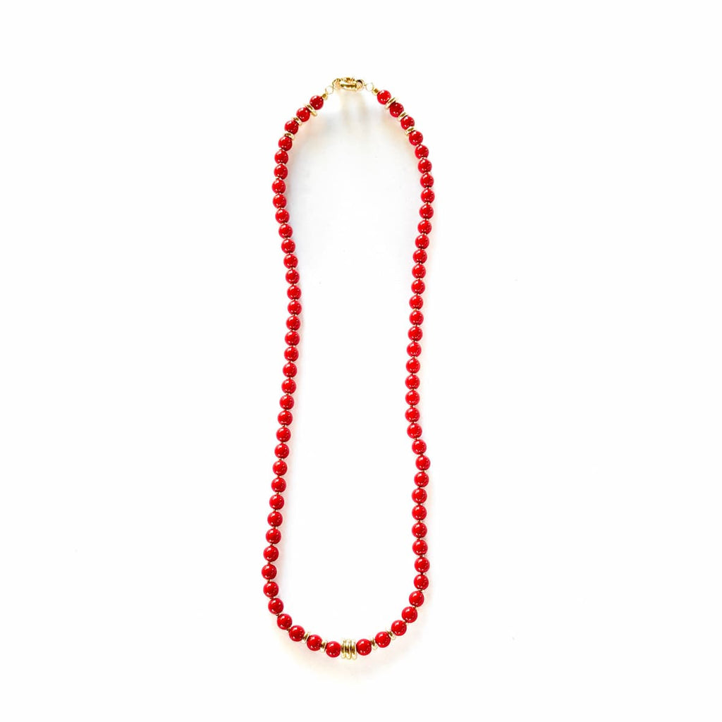 Oracle Red Coral Necklace - Handmade by Mella - necklace - 