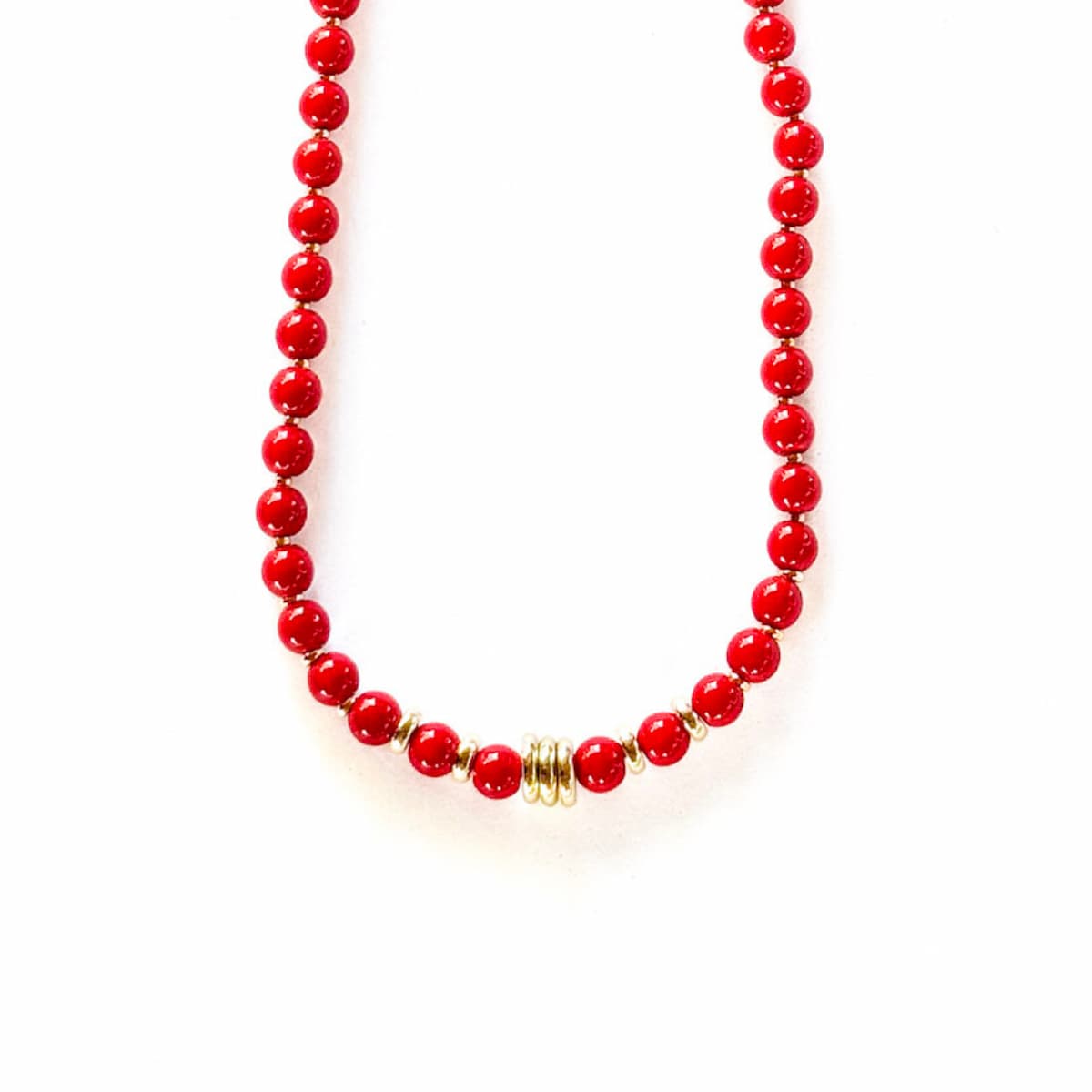 Oracle Red Coral Necklace - Handmade by Mella - necklace - 